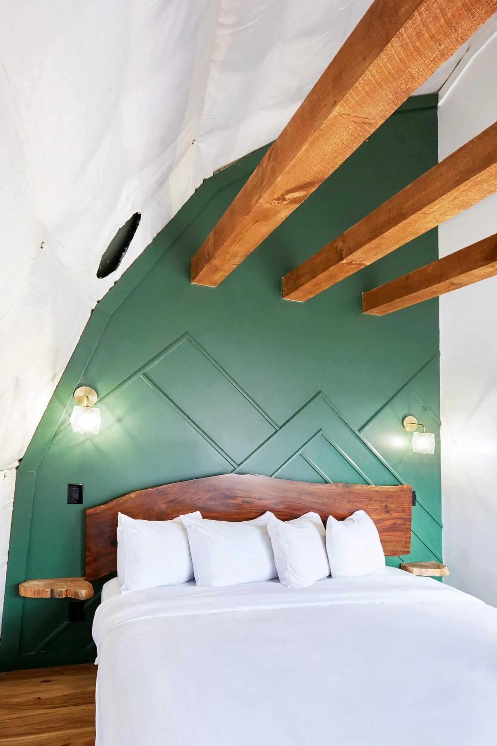 Bed in The Glamping Collective