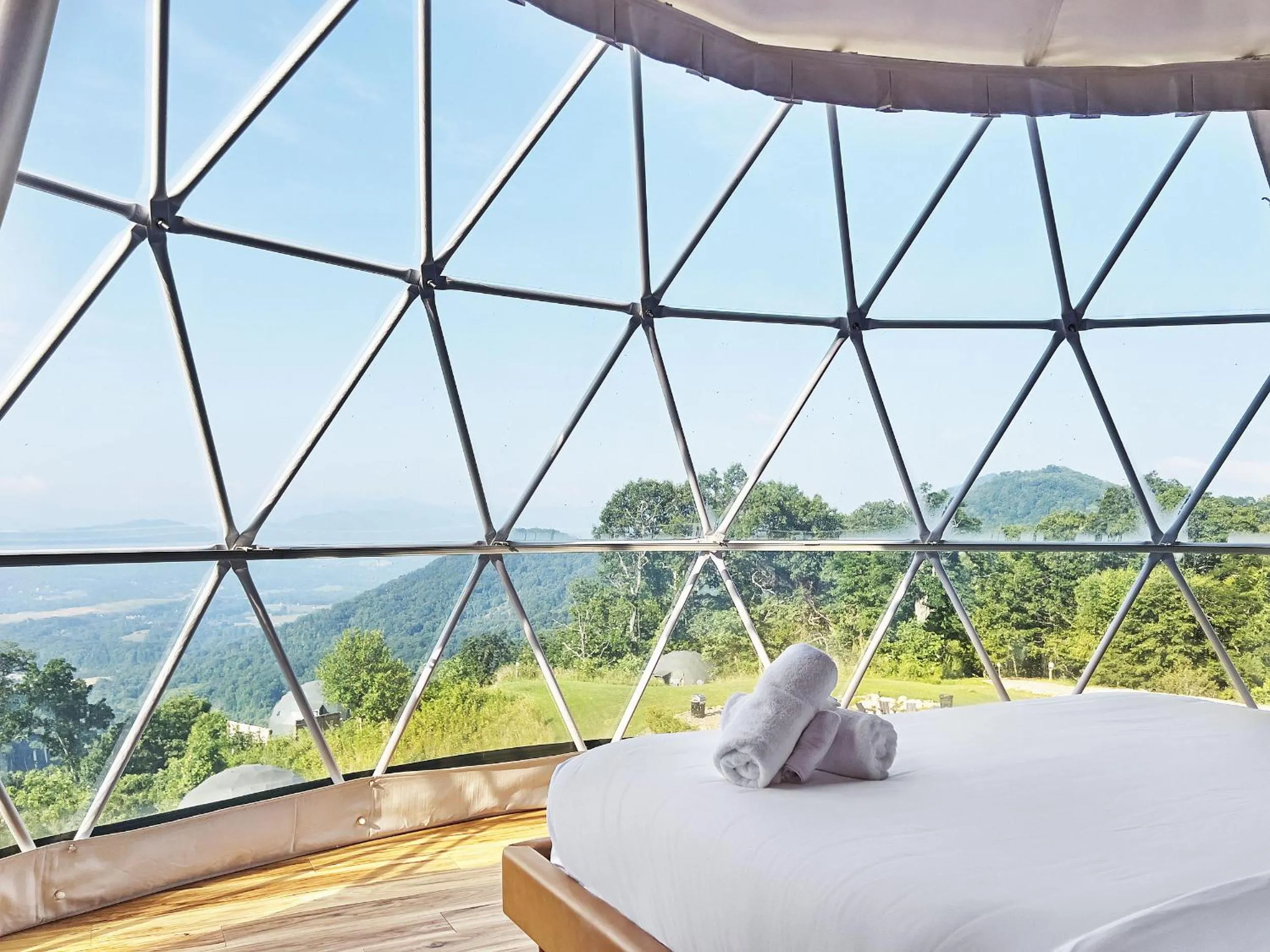 Bed in The Glamping Collective