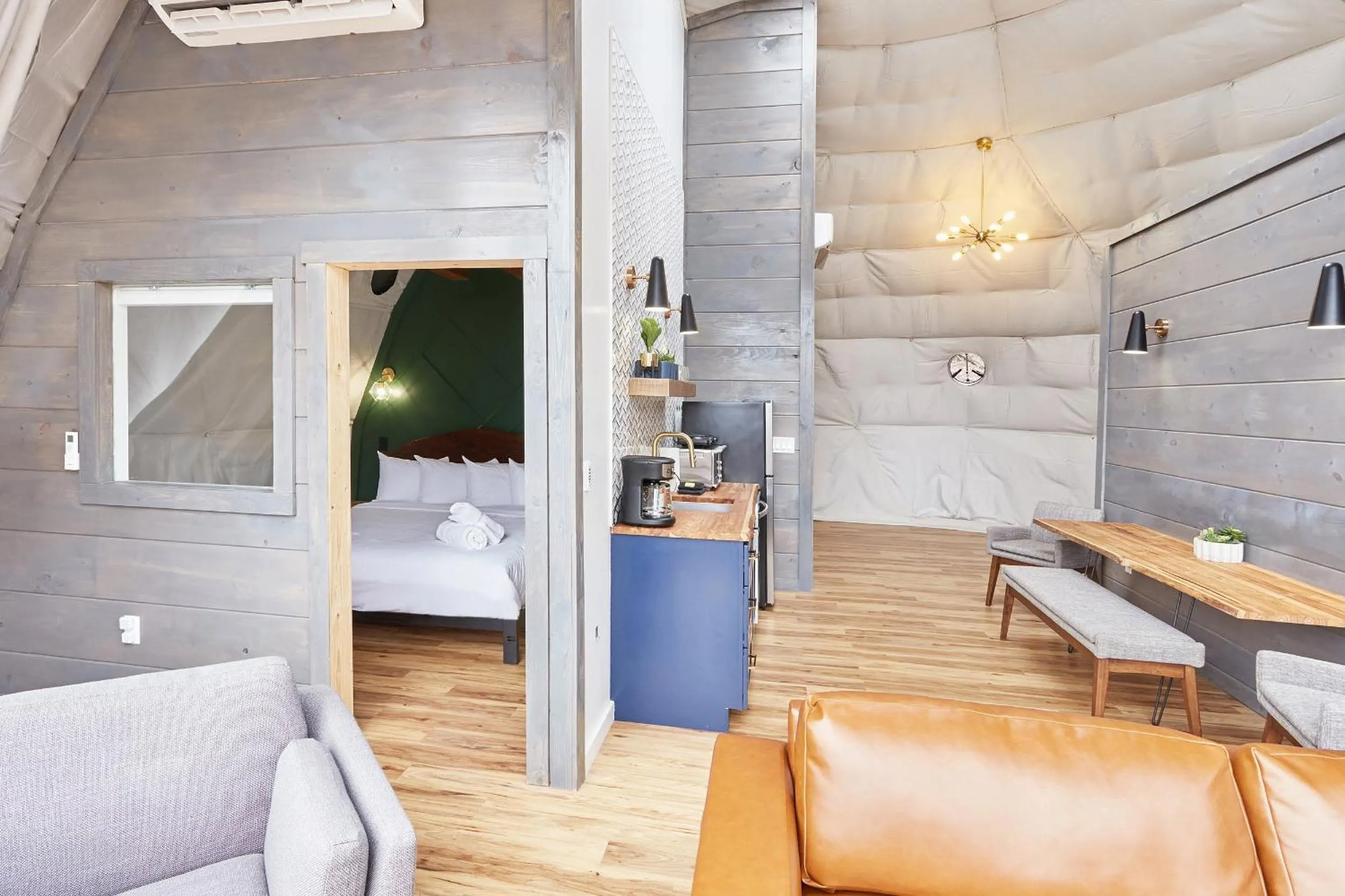 Bed in The Glamping Collective