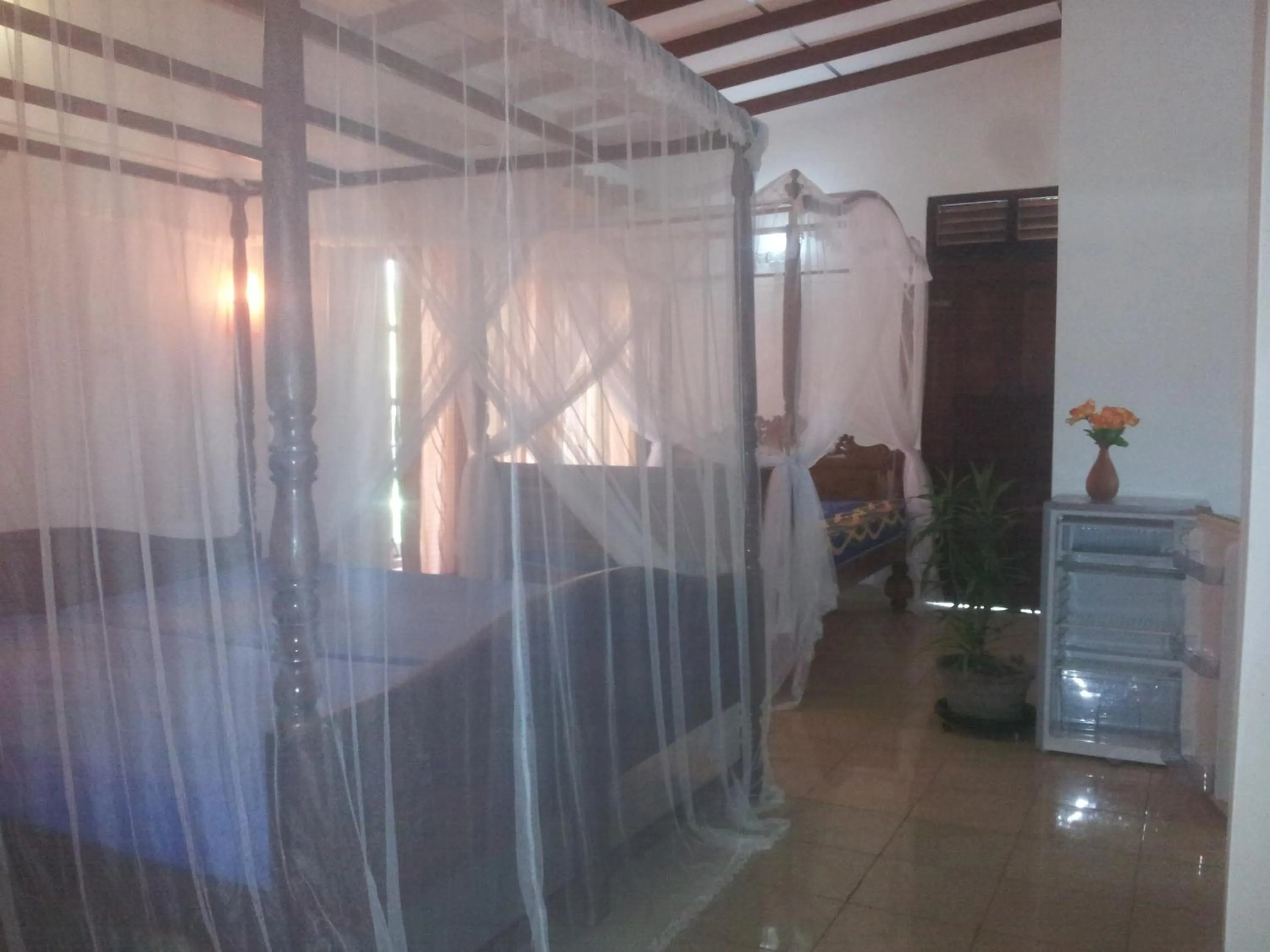 Bathroom, Bed in White Bridge House & Resort