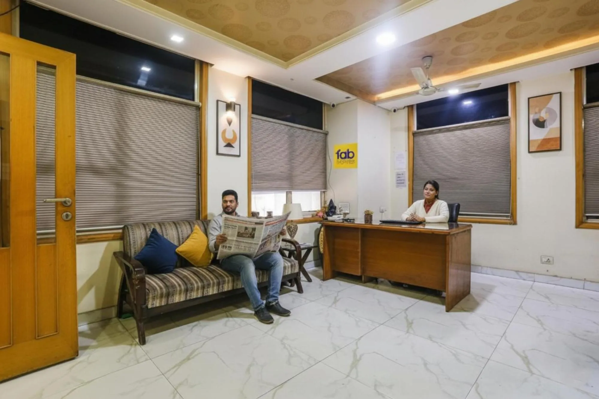 Lobby or reception in FabHotel Blue Moon Home Stay