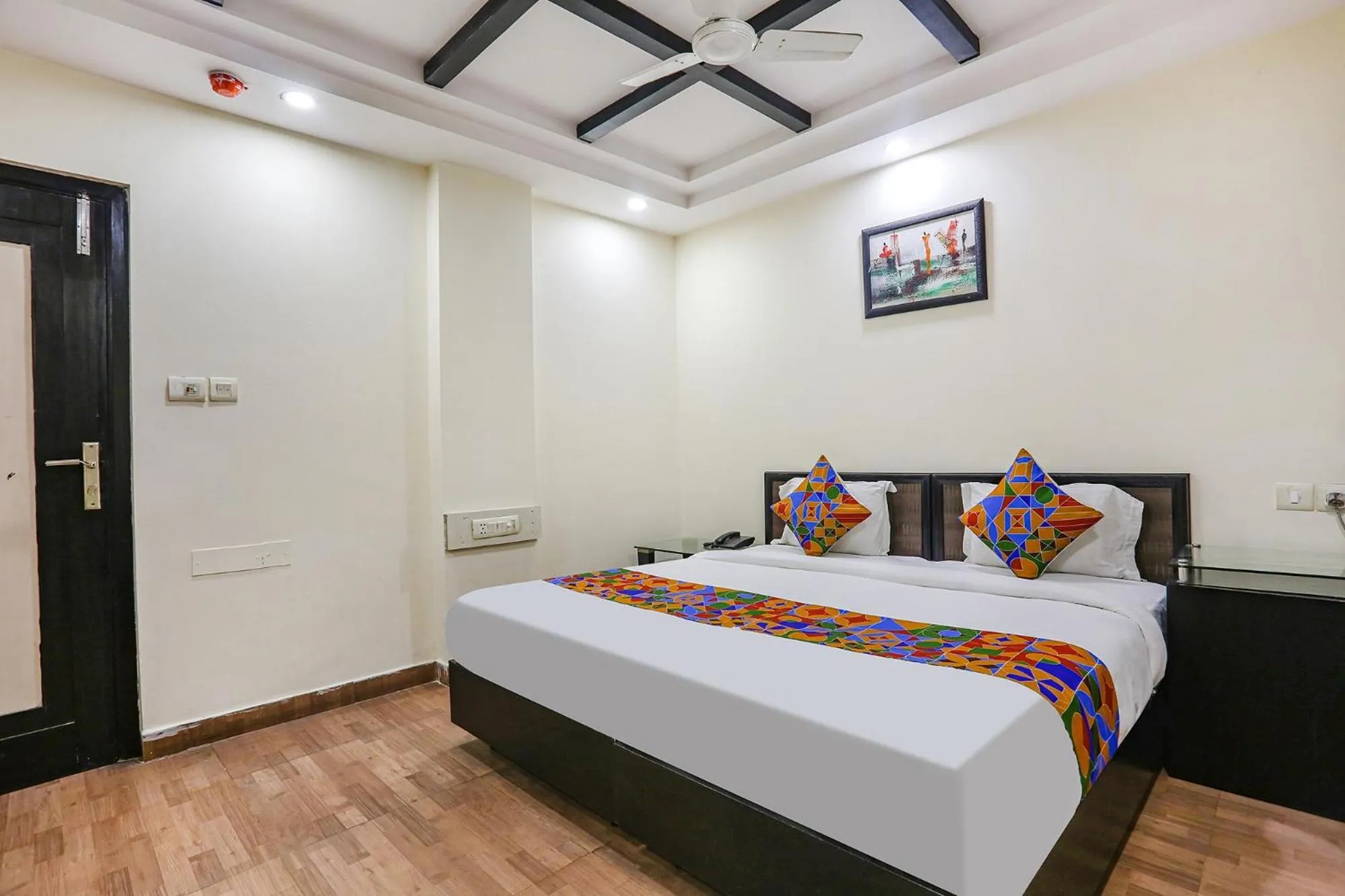 Bed in FabHotel Blue Moon Home Stay