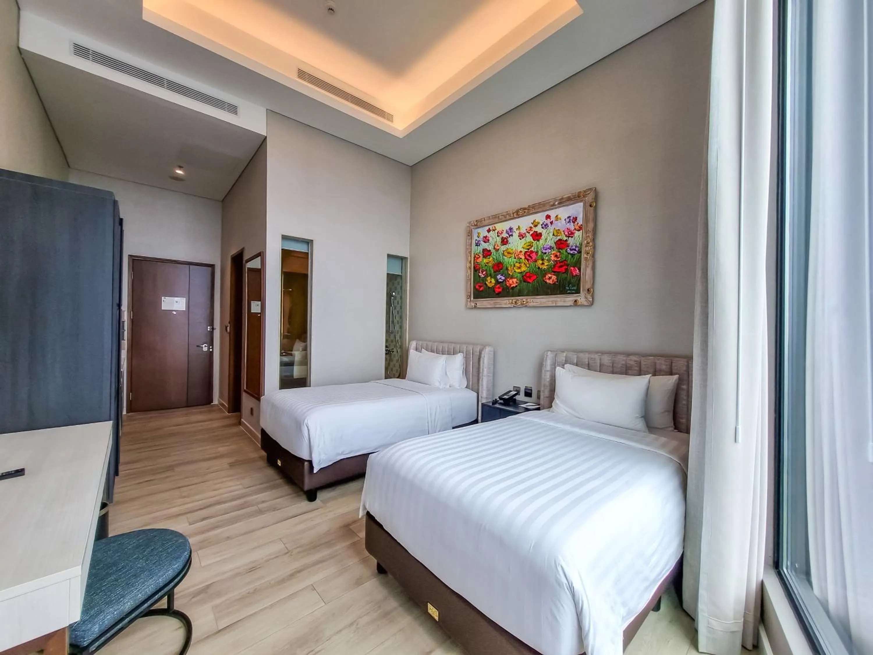 Bed in Trembesi Hotel