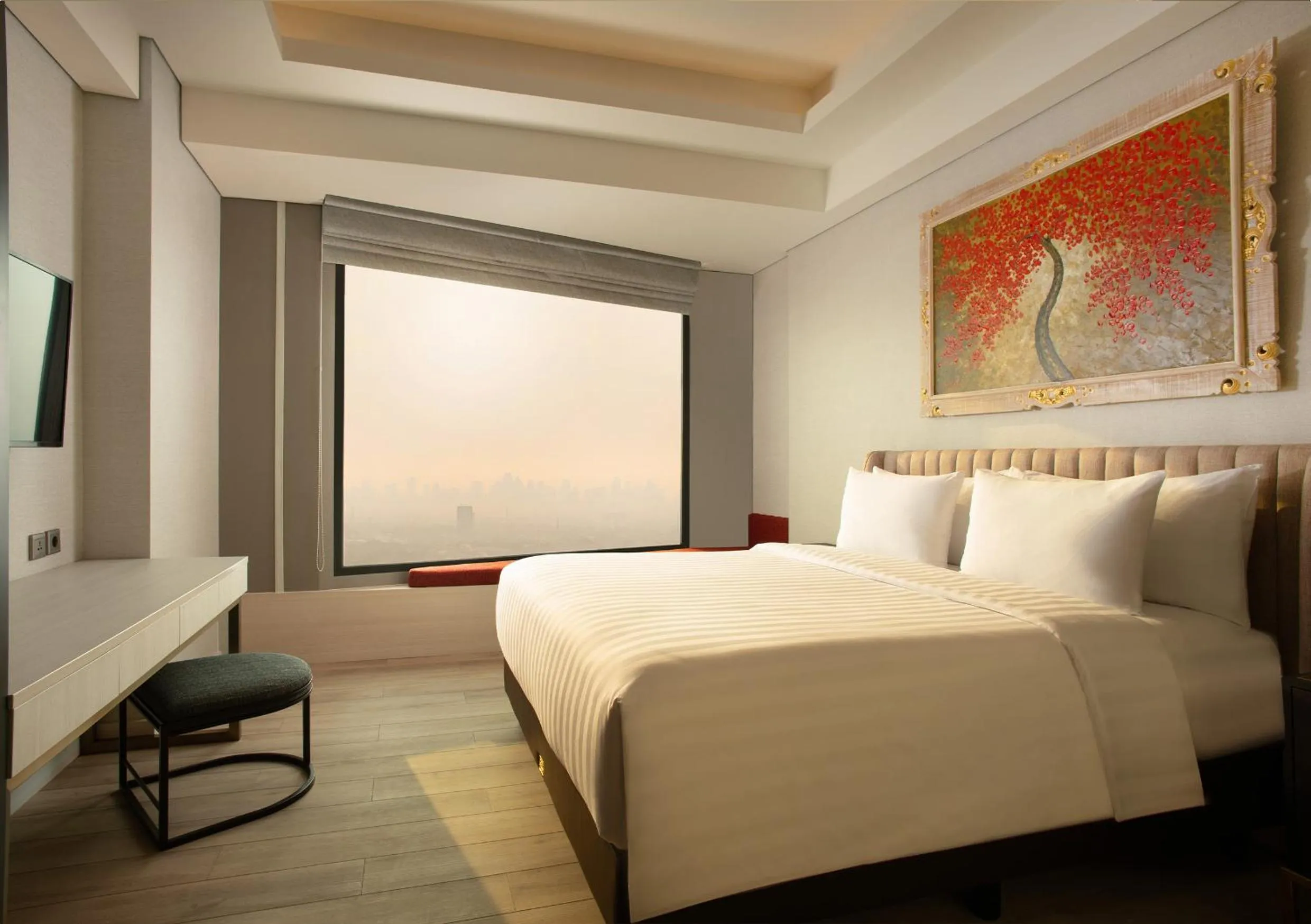 Bed in Trembesi Hotel