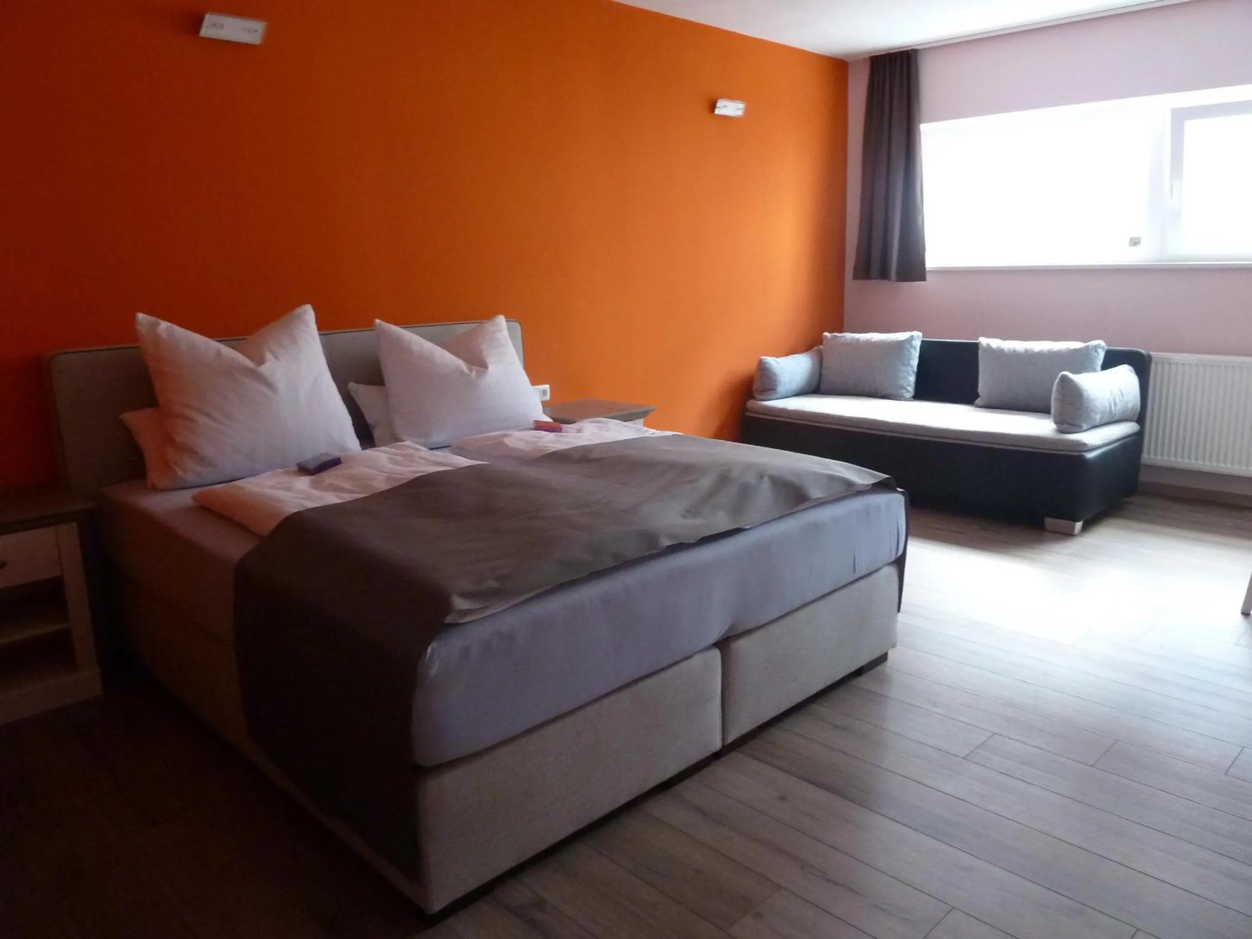 Photo of the whole room, Bed in Wellnesshaus Waldmünchen