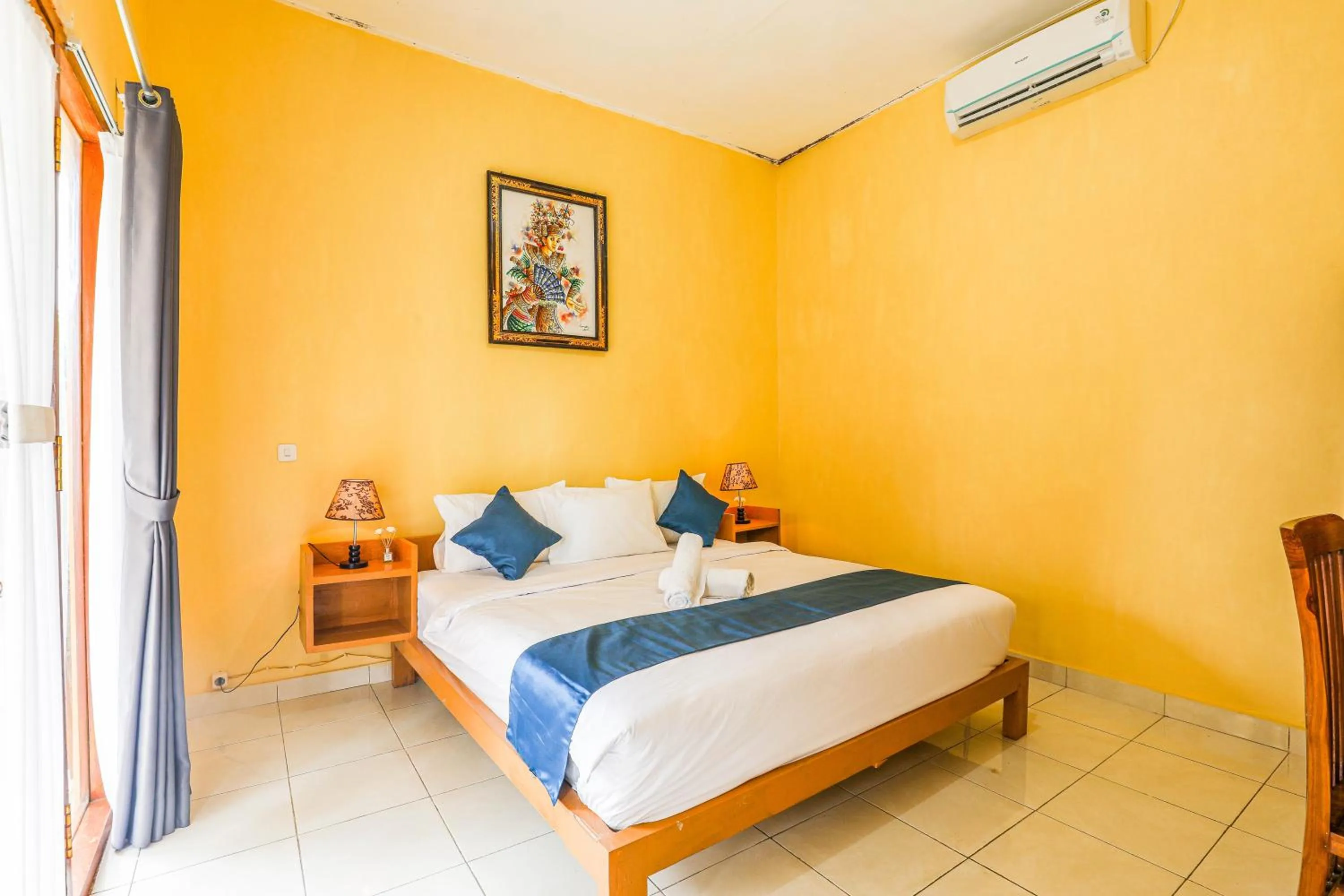 Bed in The Salang Guest House