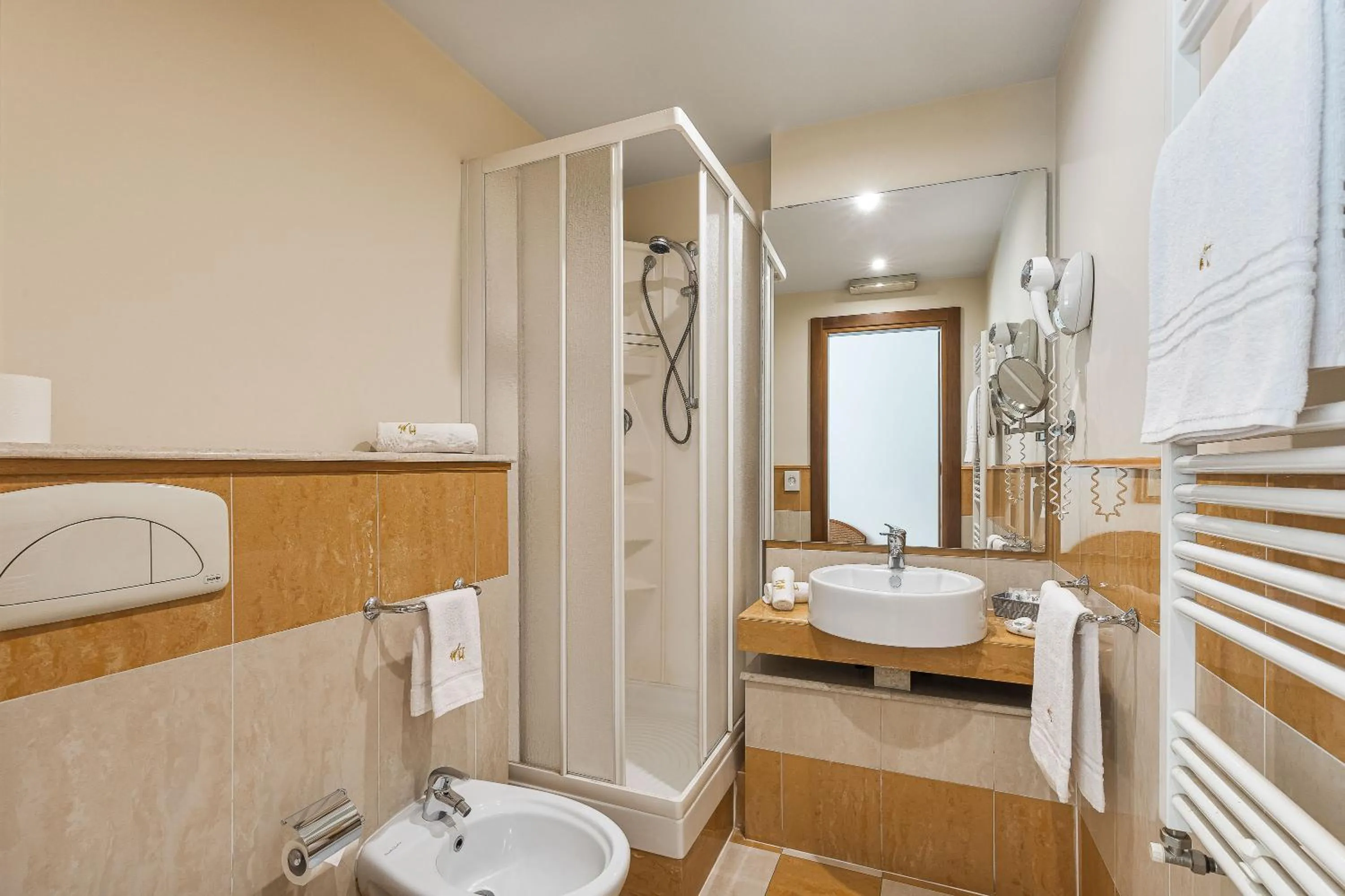 Shower in Welcome Hotel