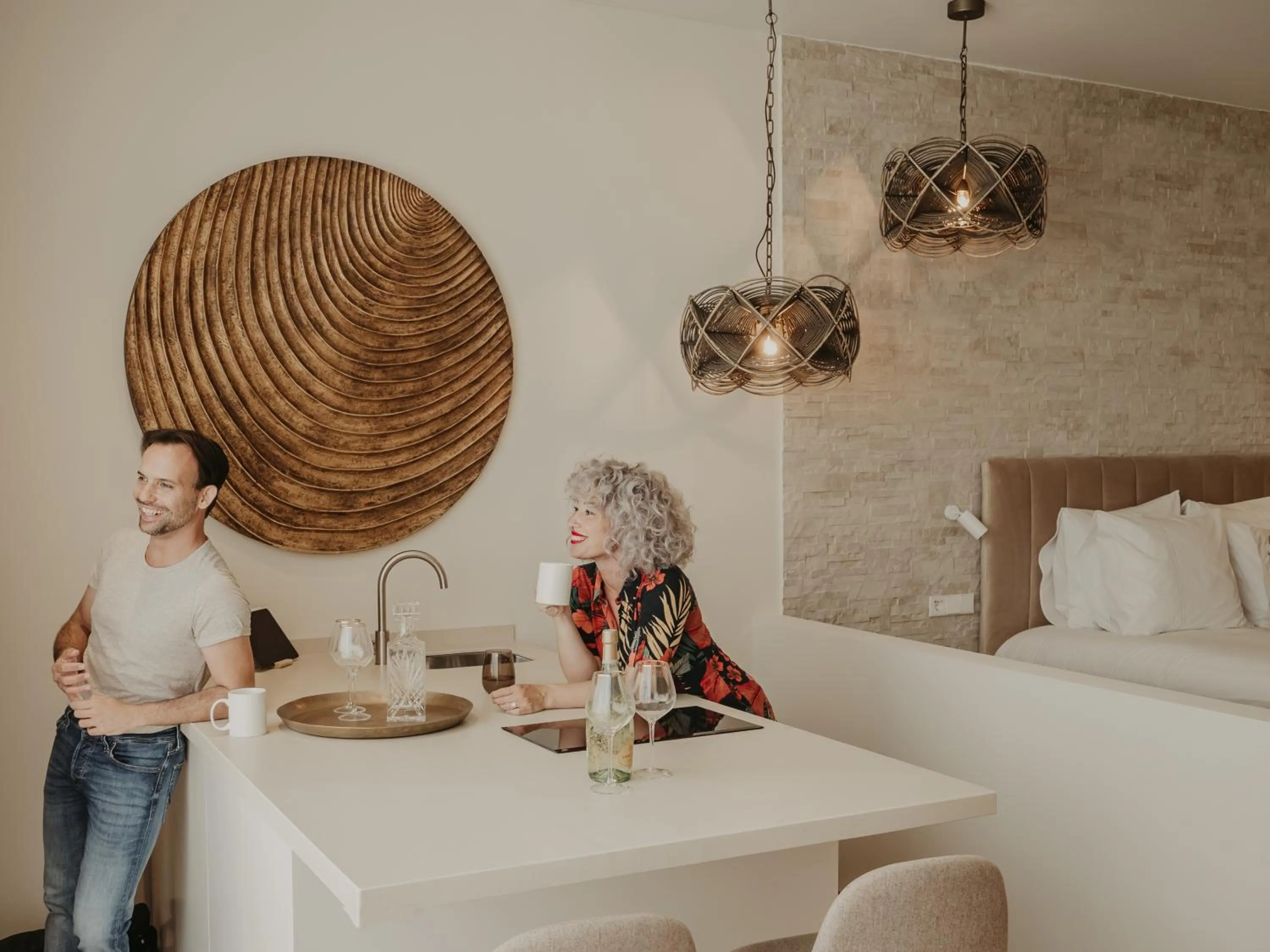 kitchen in Comfy Studios Hotel