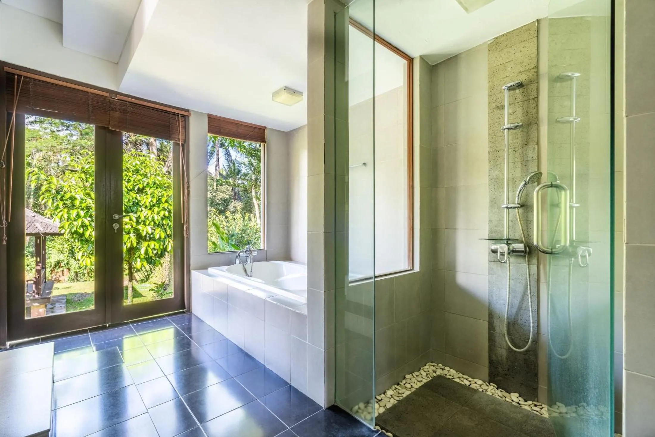 Shower in Tirta Tawar Villa Ubud