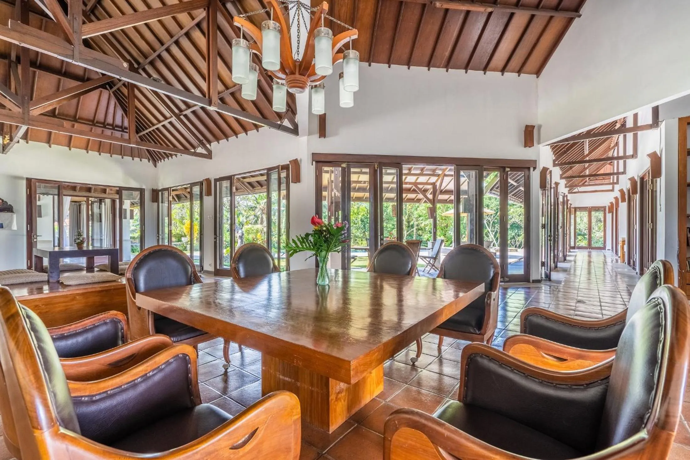 Living room in Tirta Tawar Villa Ubud