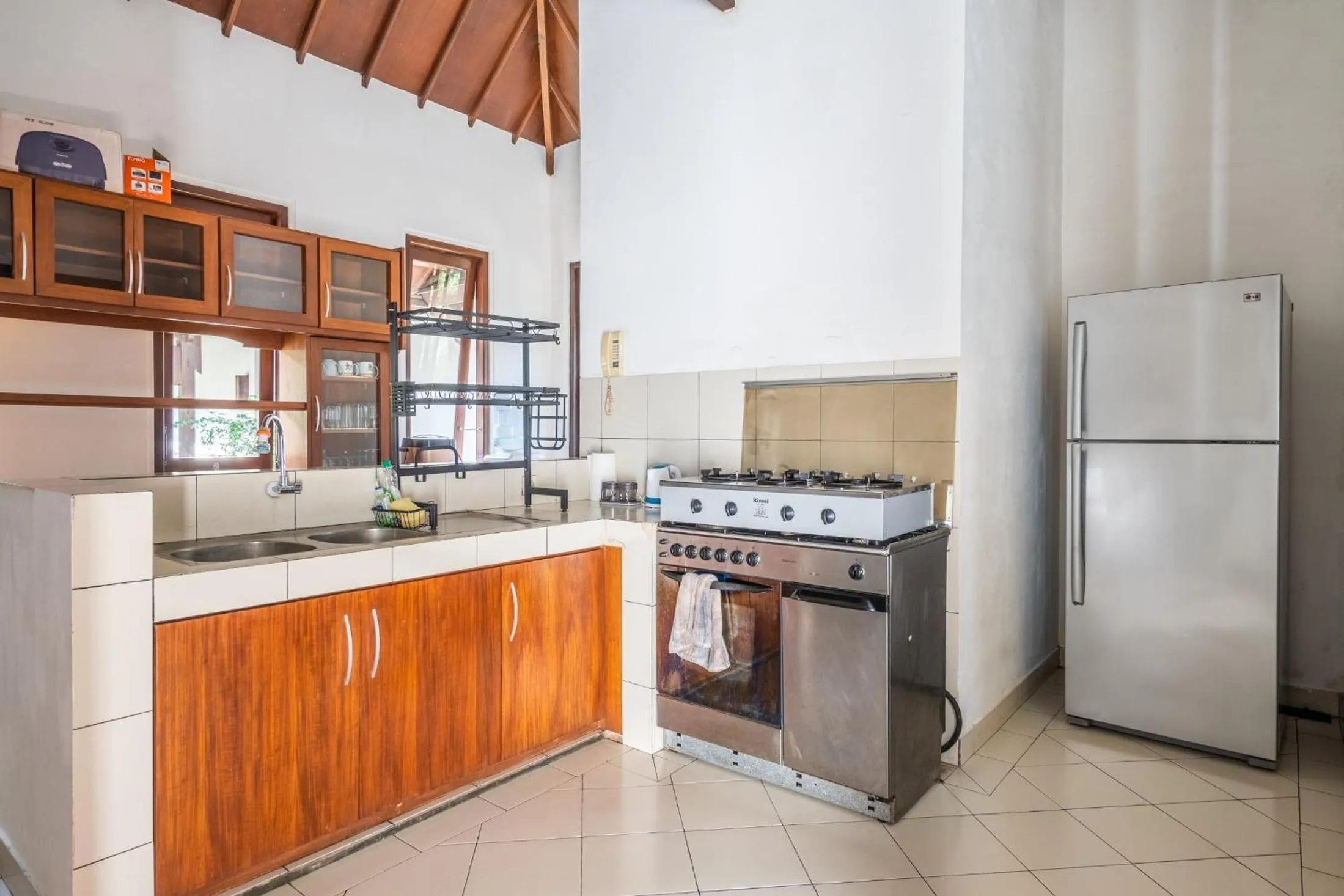 kitchen in Tirta Tawar Villa Ubud