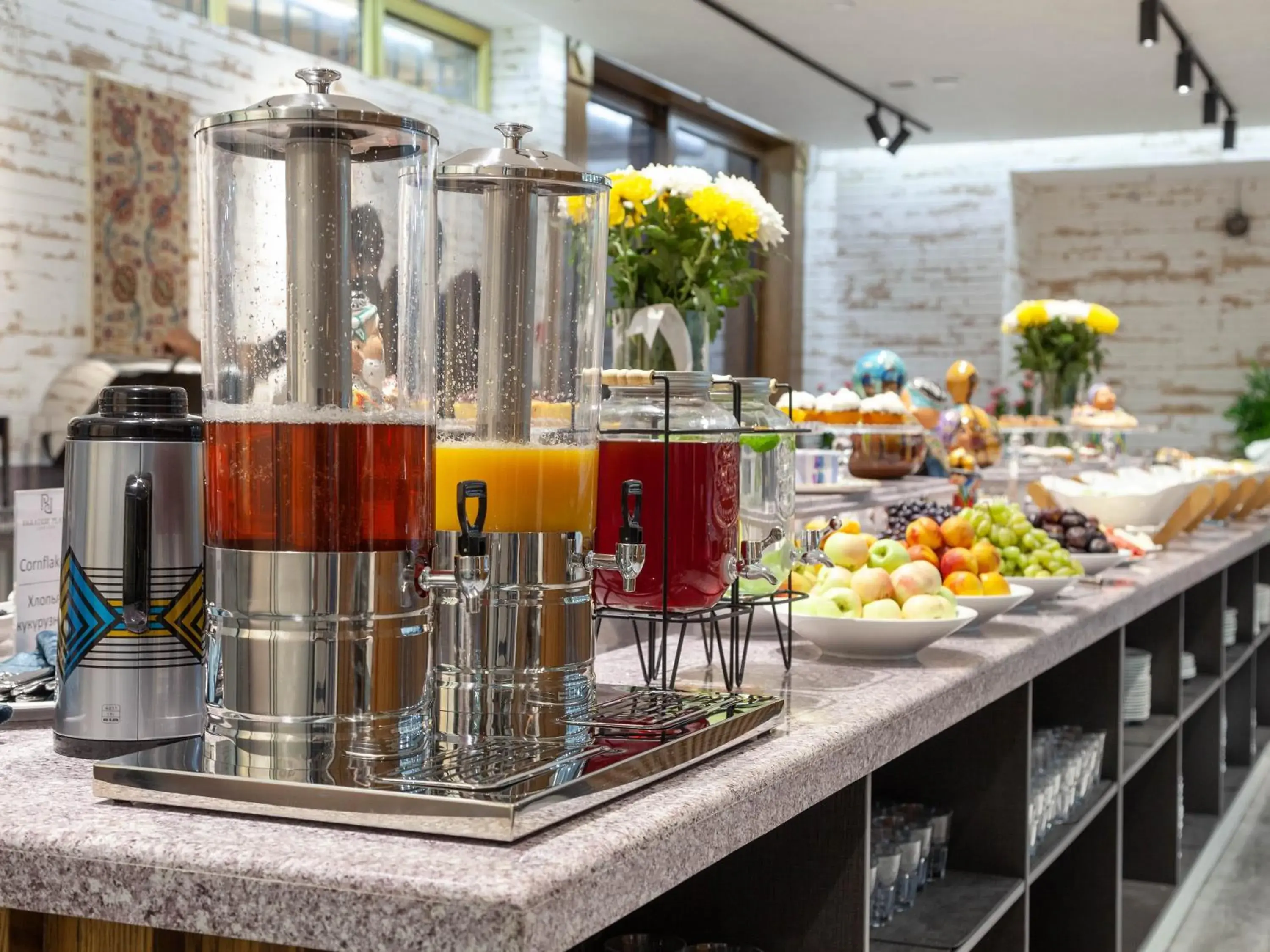 Buffet breakfast in Paradise Plaza Luxury Hotel Buffet breakfast in Paradise Plaza Luxury Hotel