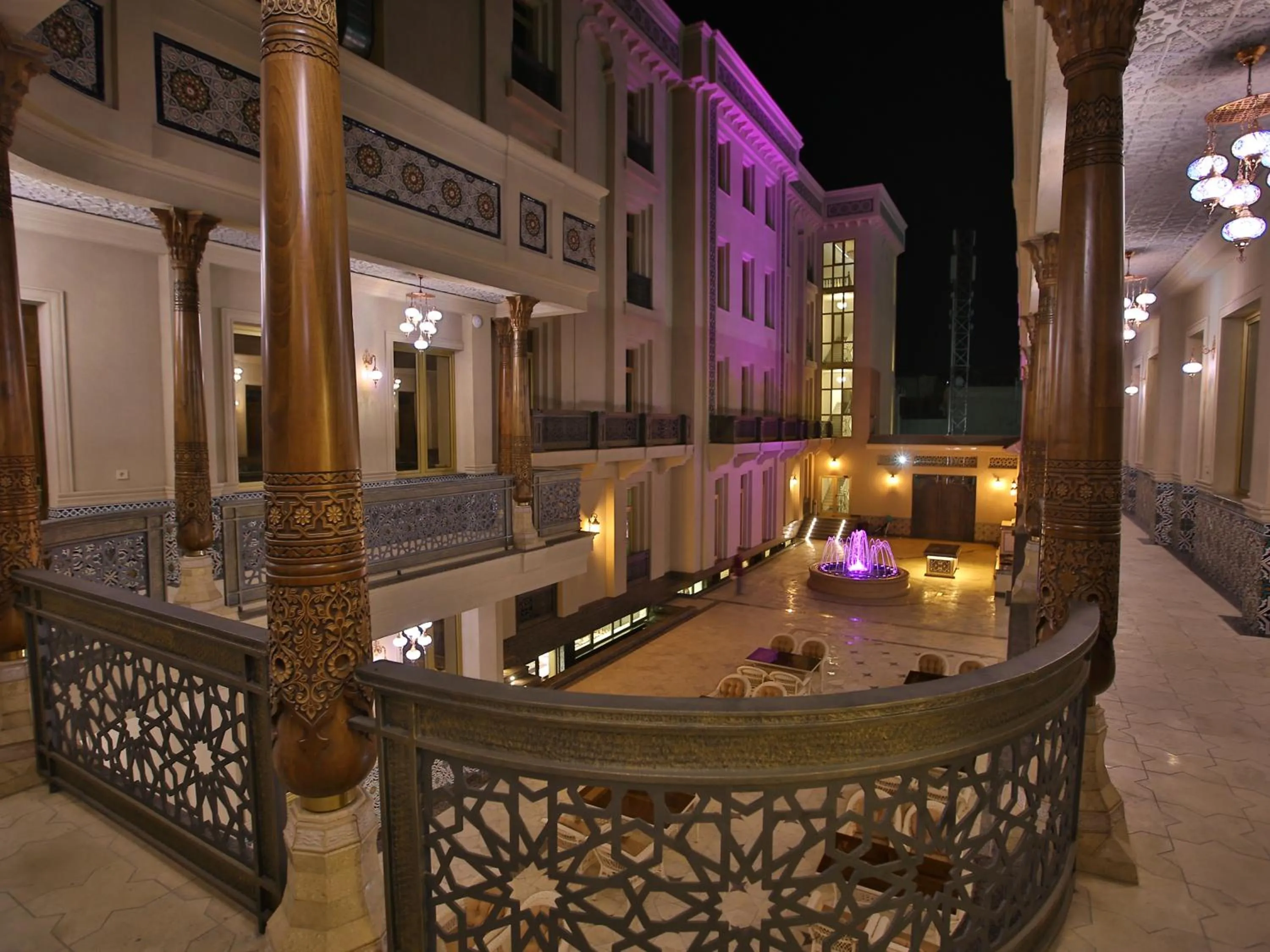 Inner courtyard view in Paradise Plaza Luxury Hotel