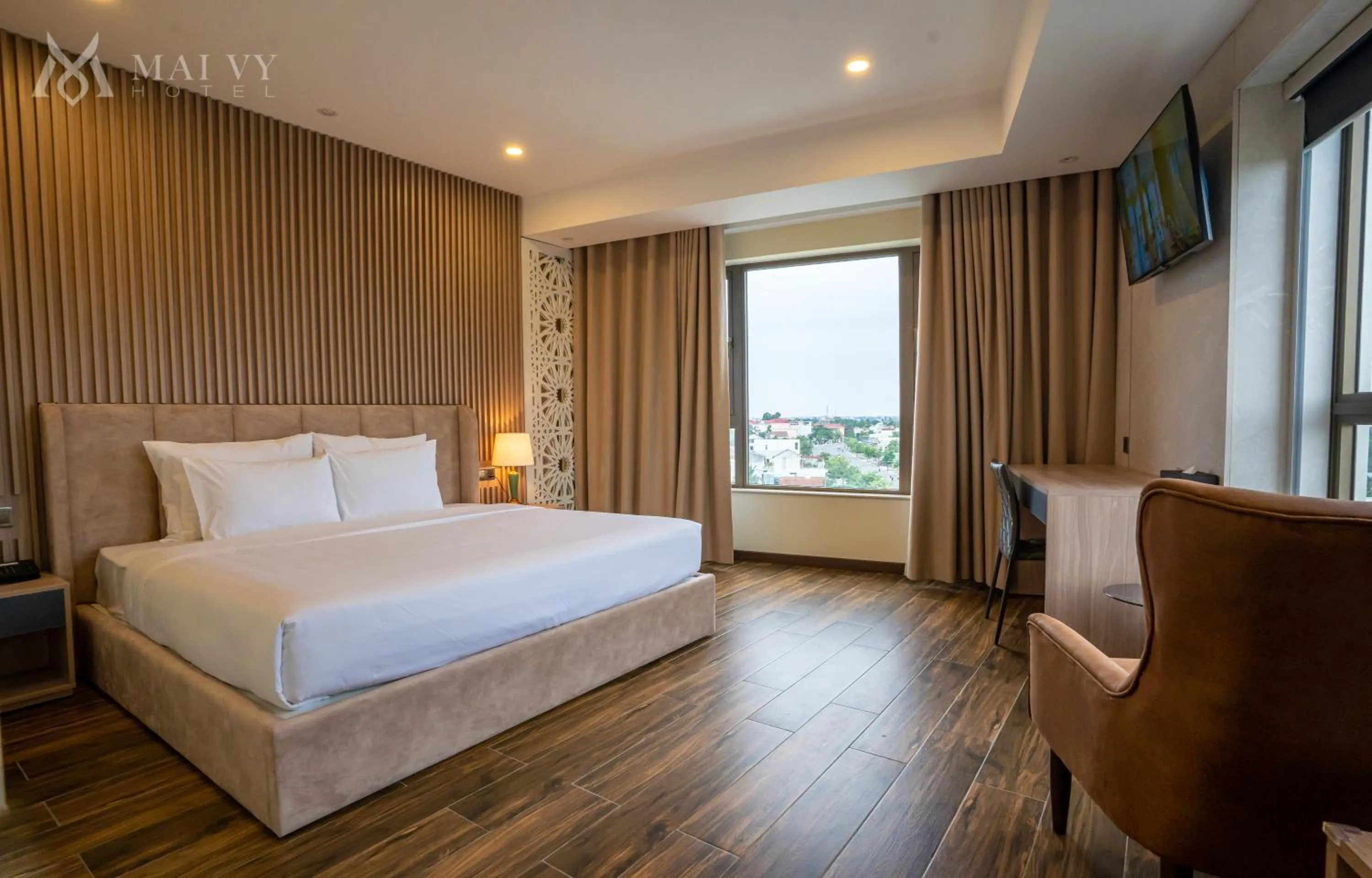 Photo of the whole room, Bed in Mai Vy Hotel Tay Ninh