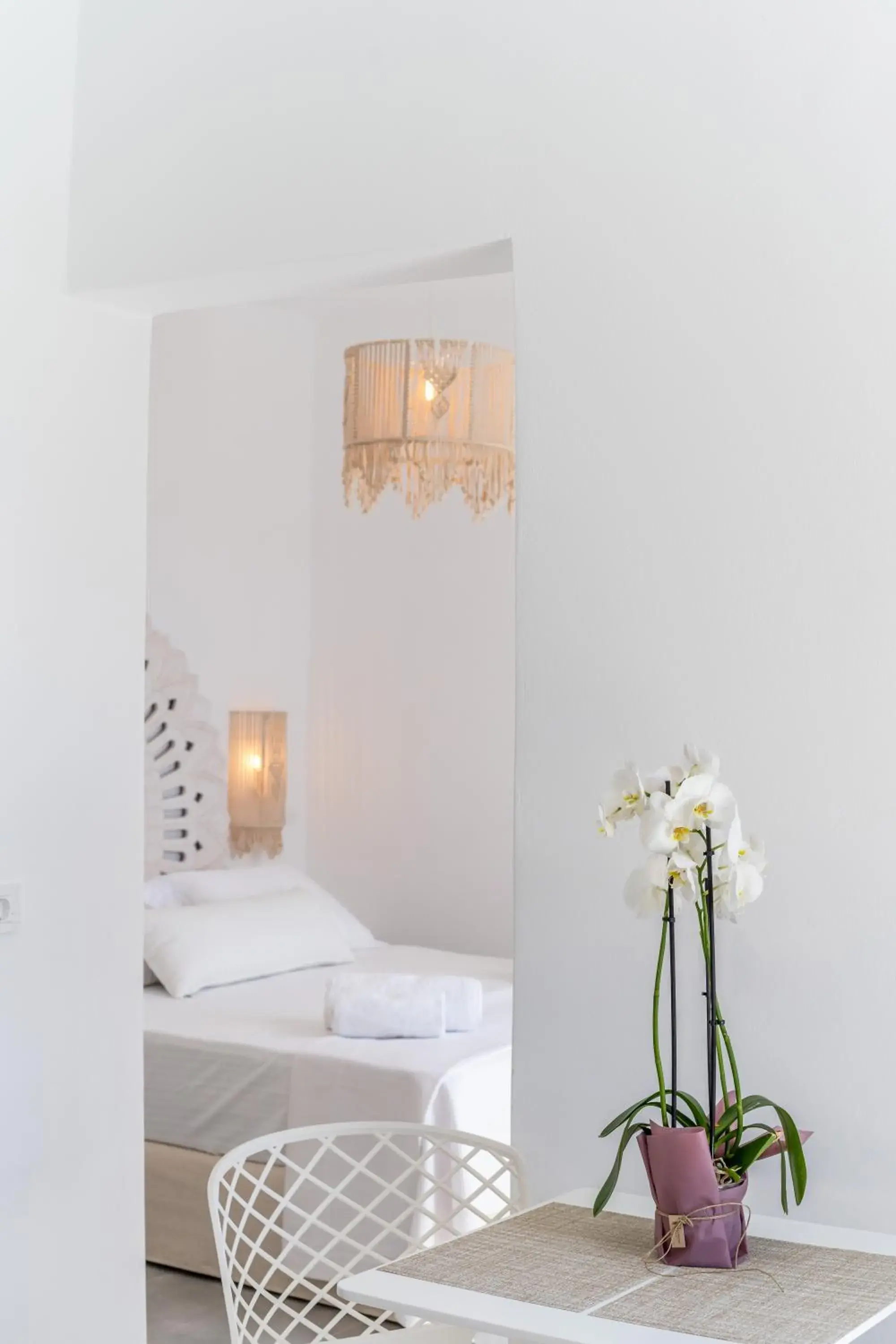 Bed in SantoRossa Luxury Villas Bed in SantoRossa Luxury Villas