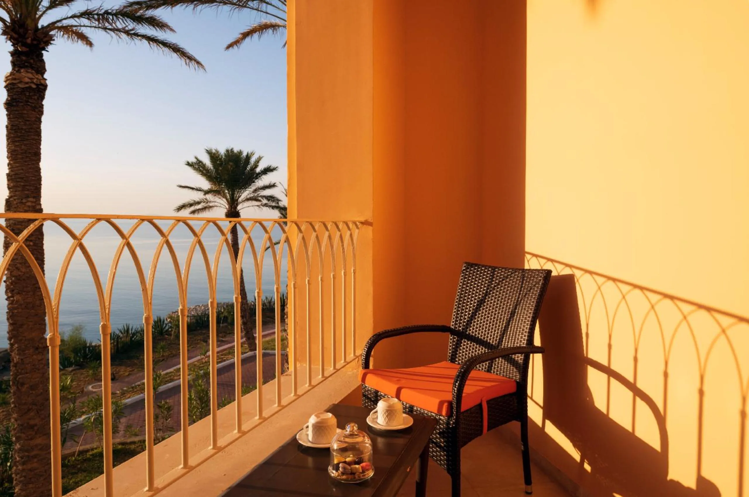 Patio in Royal Tulip Korbous Bay Thalasso & Springs