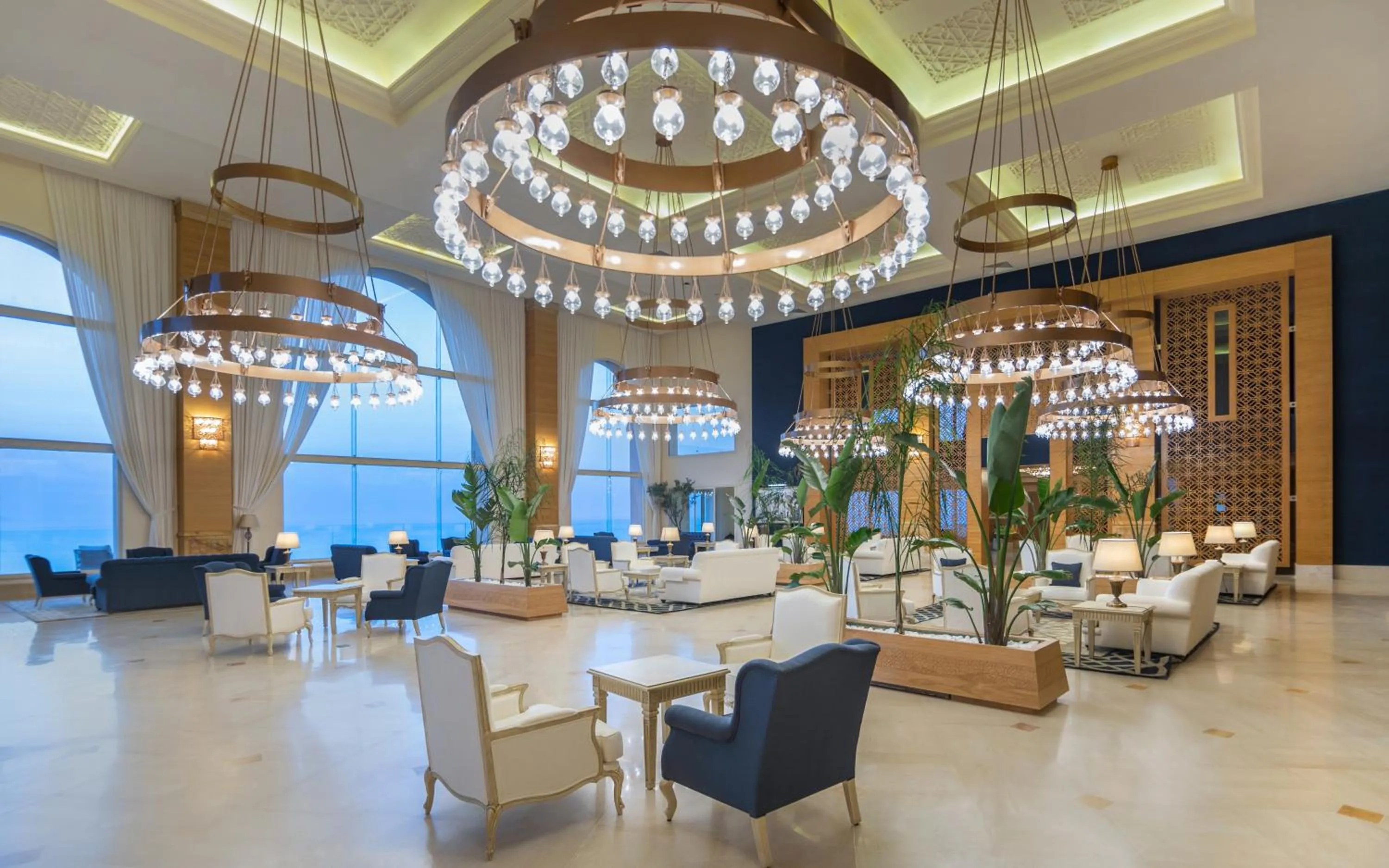 Living room in Royal Tulip Korbous Bay Thalasso & Springs