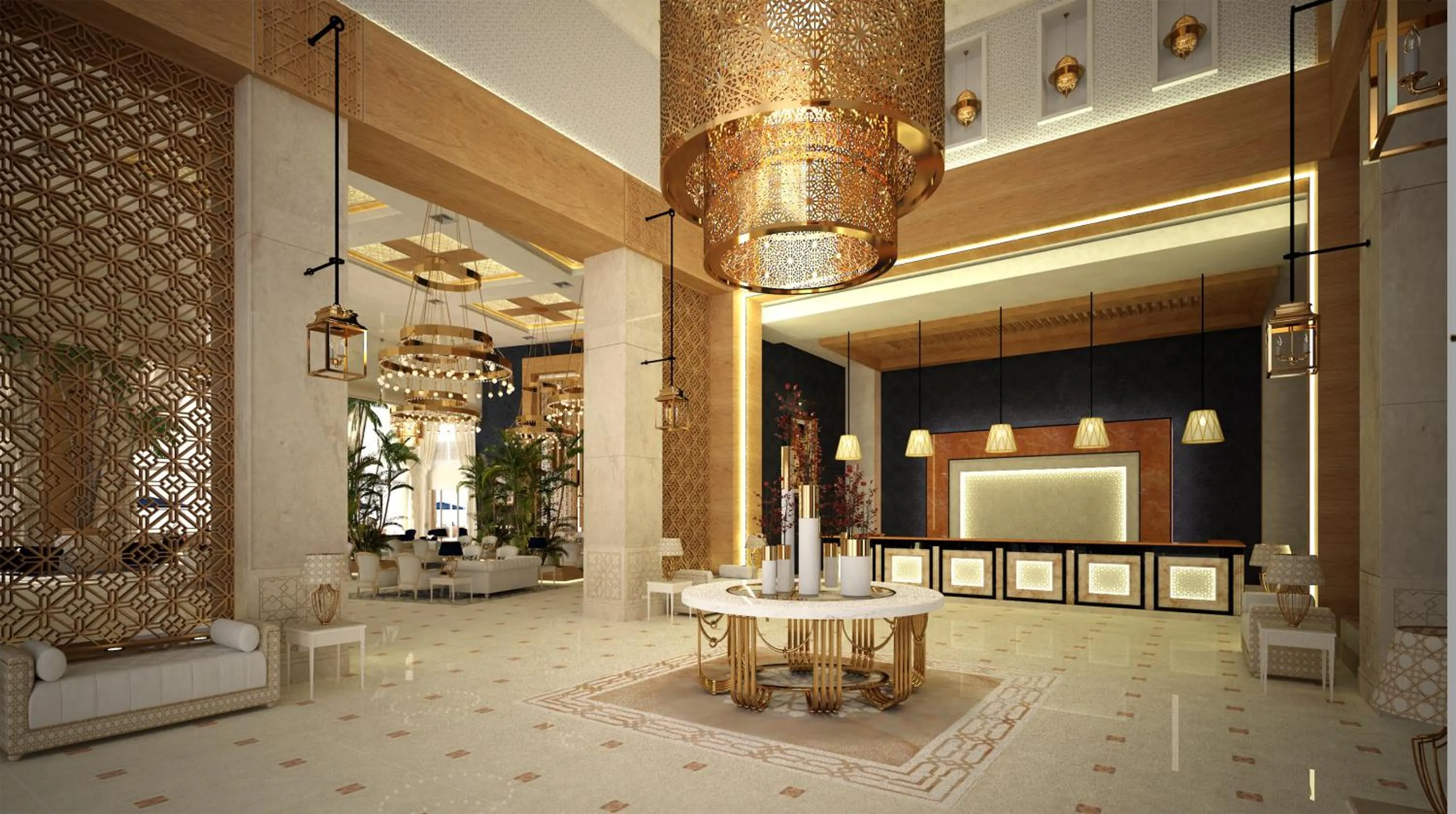 Lobby or reception in Royal Tulip Korbous Bay Thalasso & Springs