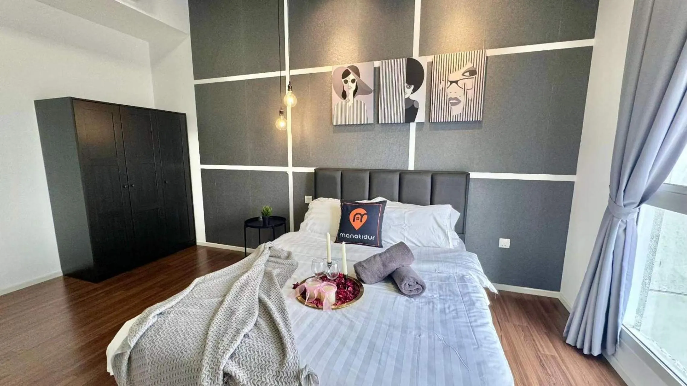 Bedroom, Bed in UNA Serviced Apartment by manatidur