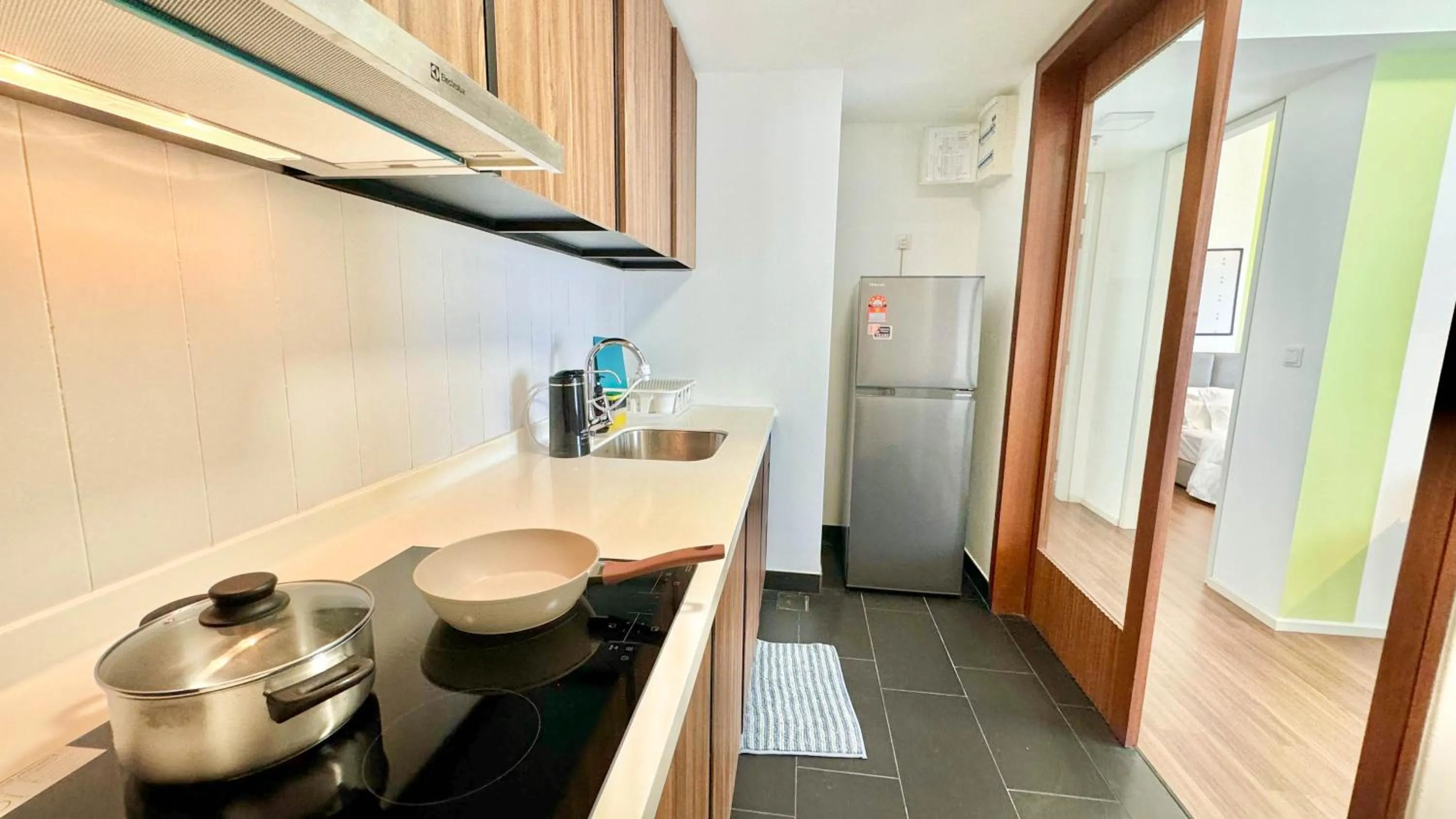 kitchen in UNA Serviced Apartment by manatidur
