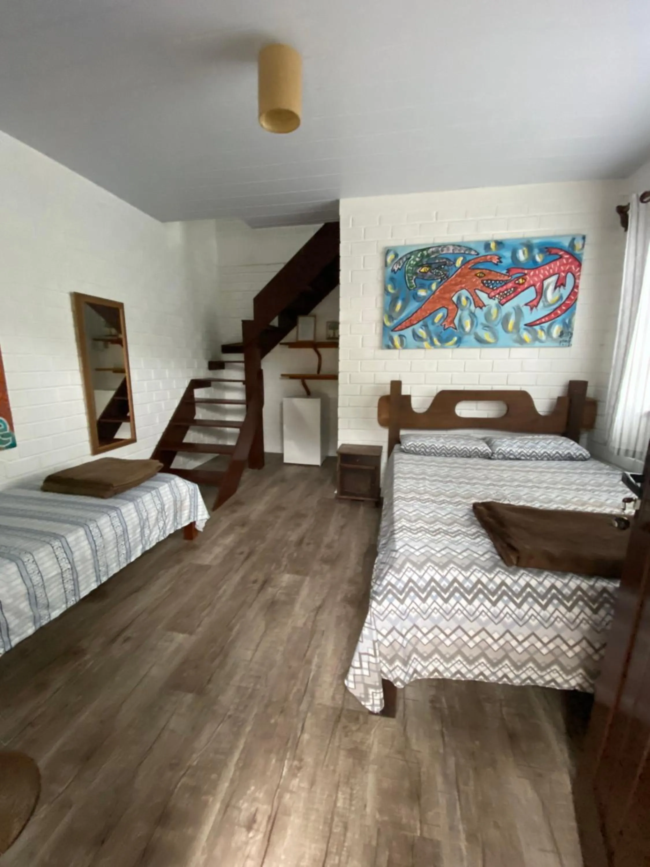 Bed in Pousada Familia Quandt