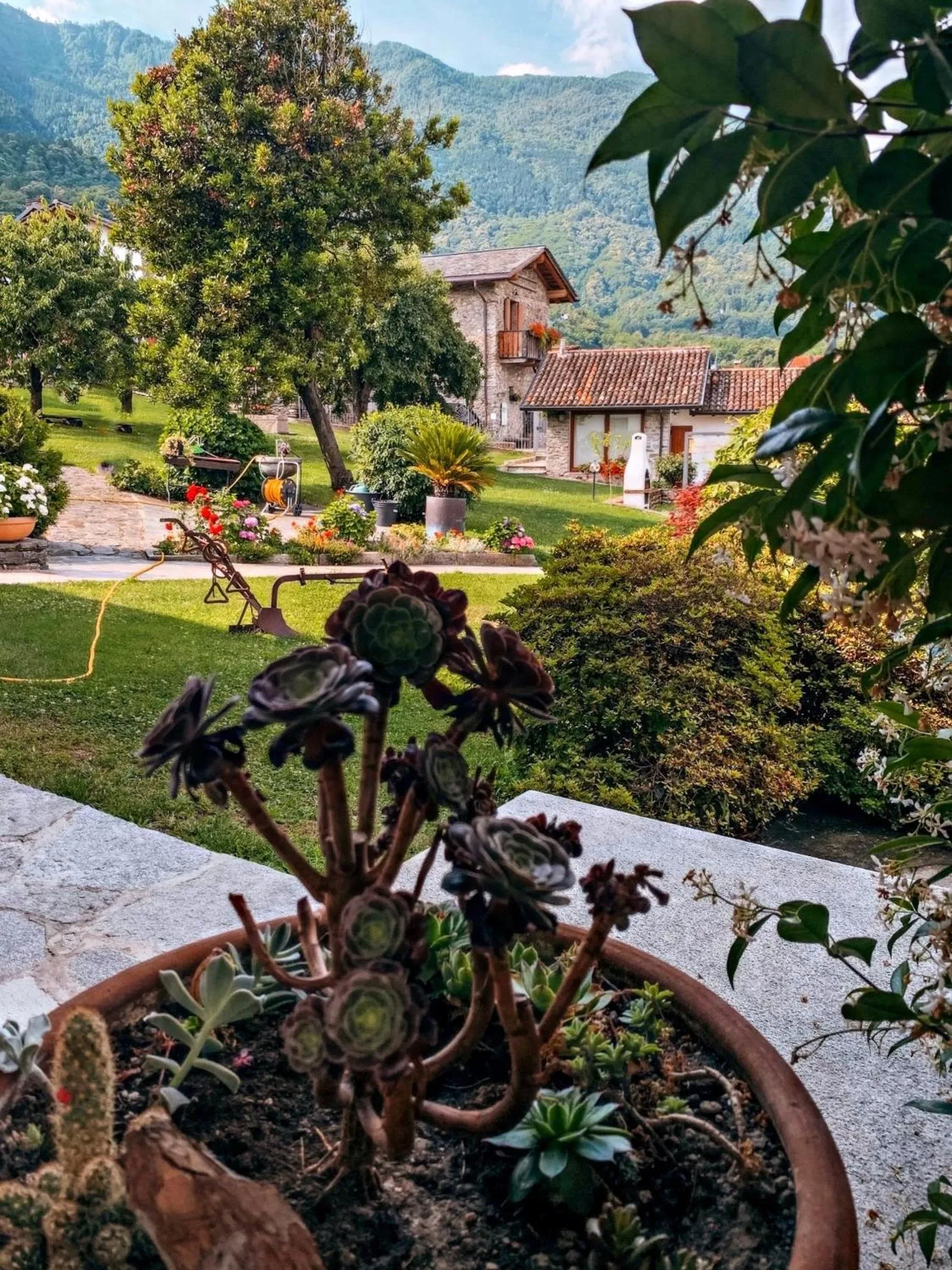 Garden in Alle Macine - Historic Molino Maufet Watermill - Lake Como