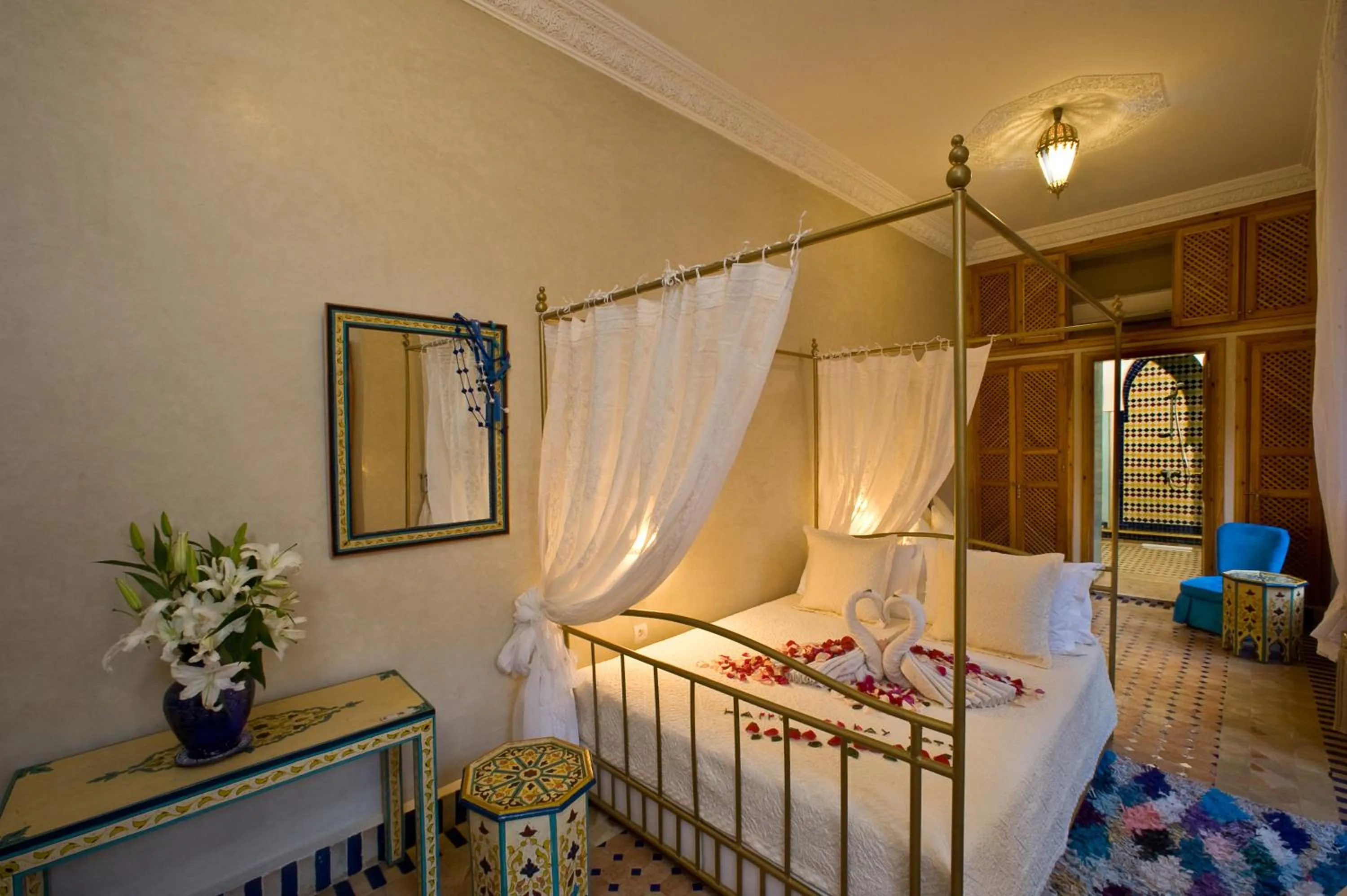 Photo of the whole room, Bed in Riad Jnane d'Ô