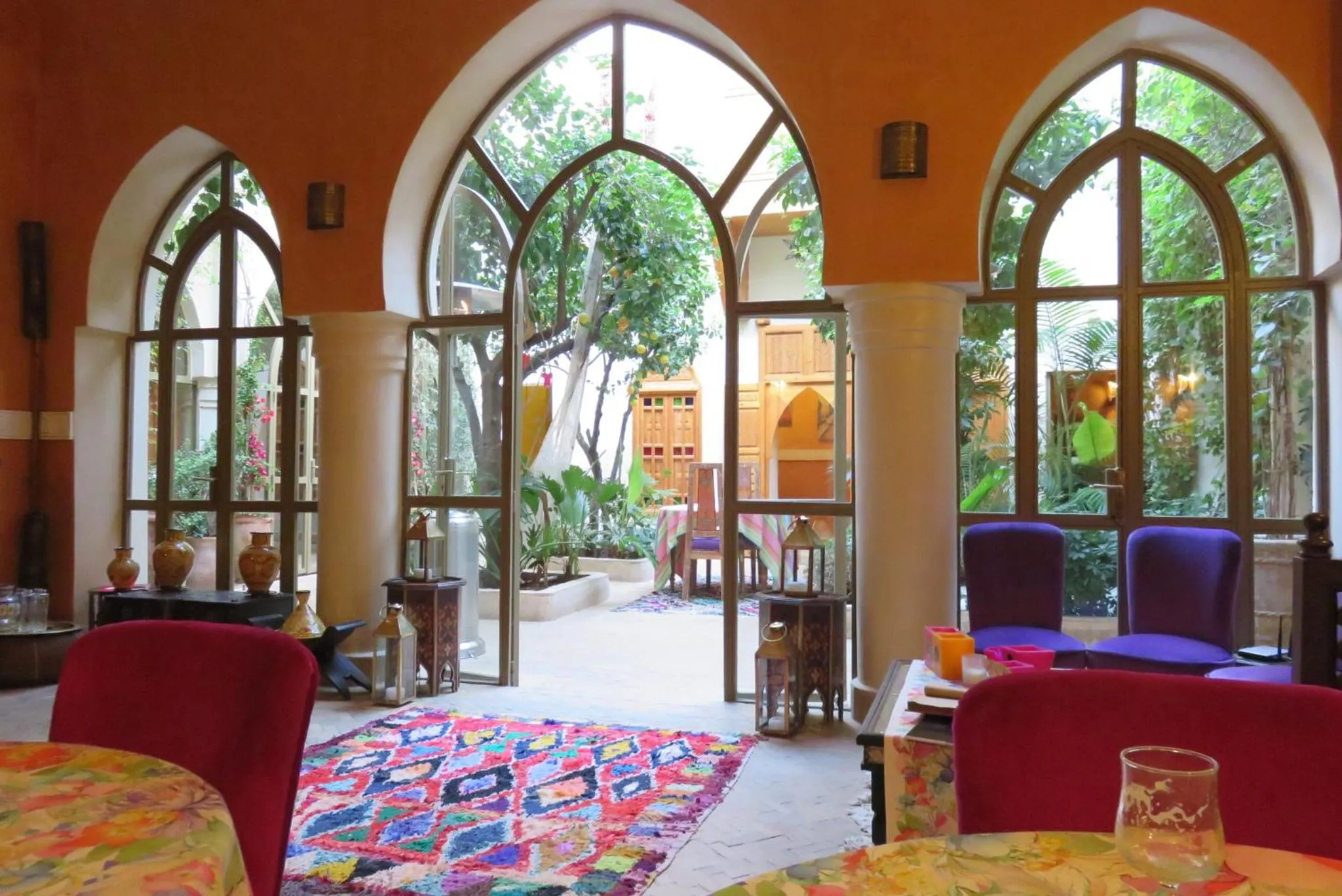 Living room, Bed in Riad Jnane d'Ô