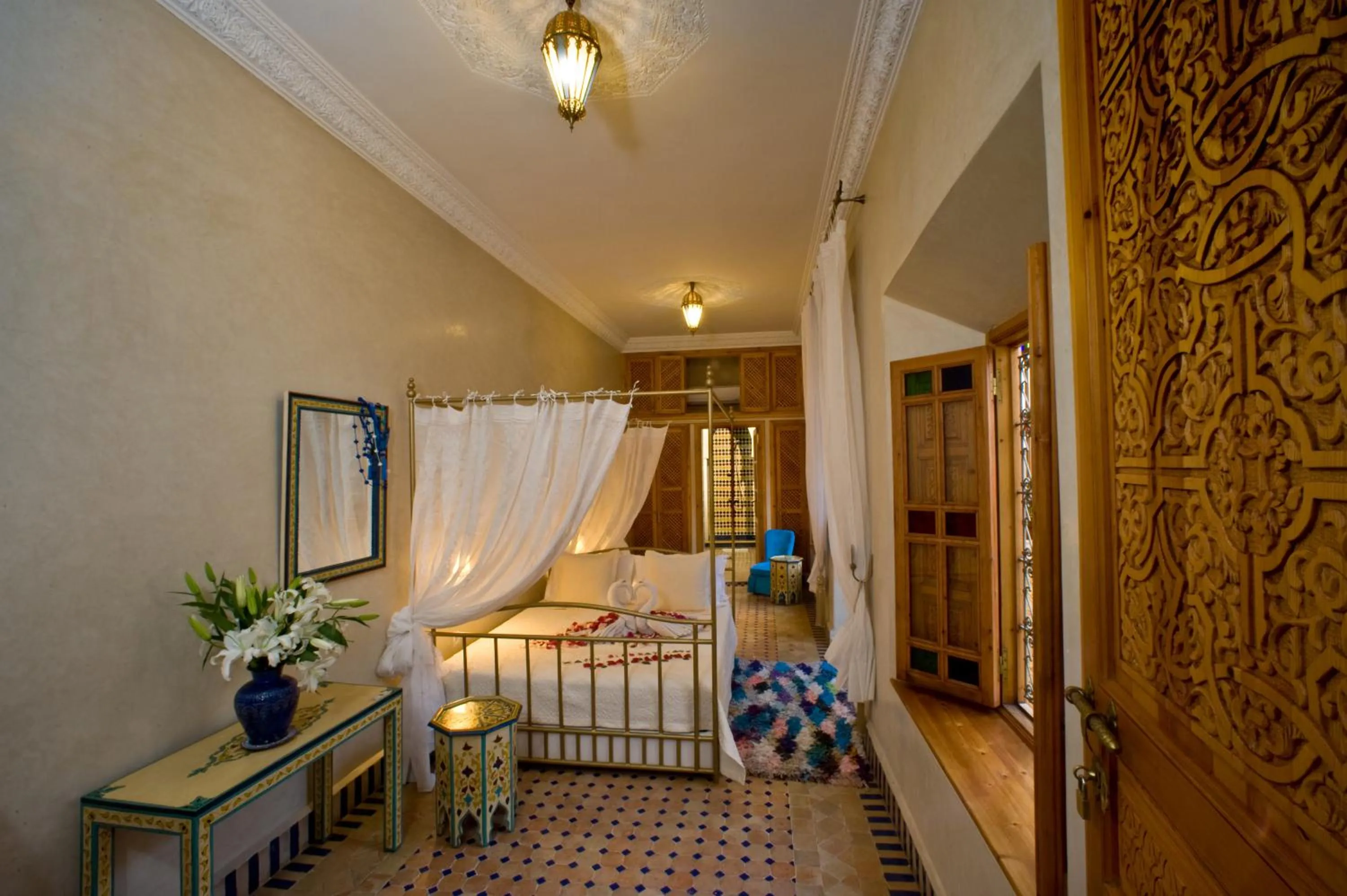 Photo of the whole room, Bed in Riad Jnane d'Ô