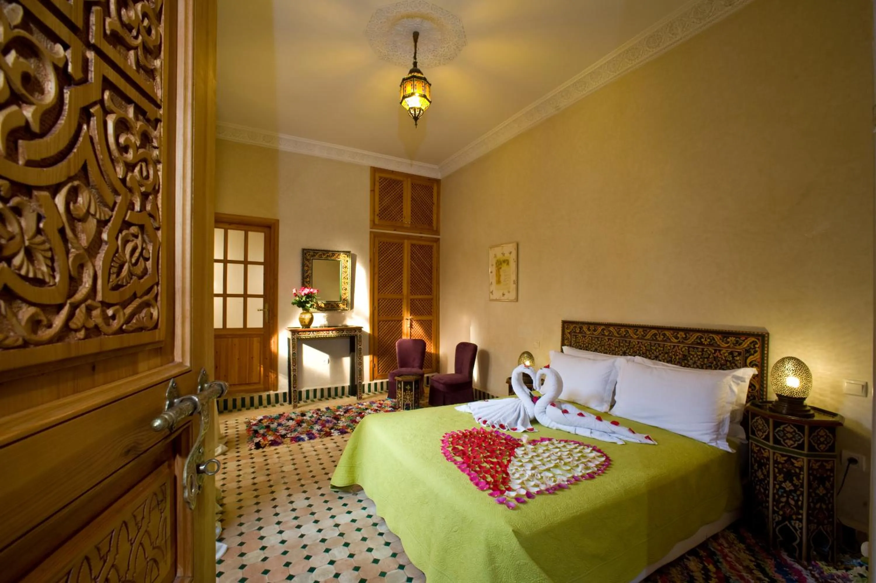 Photo of the whole room, Bed in Riad Jnane d'Ô