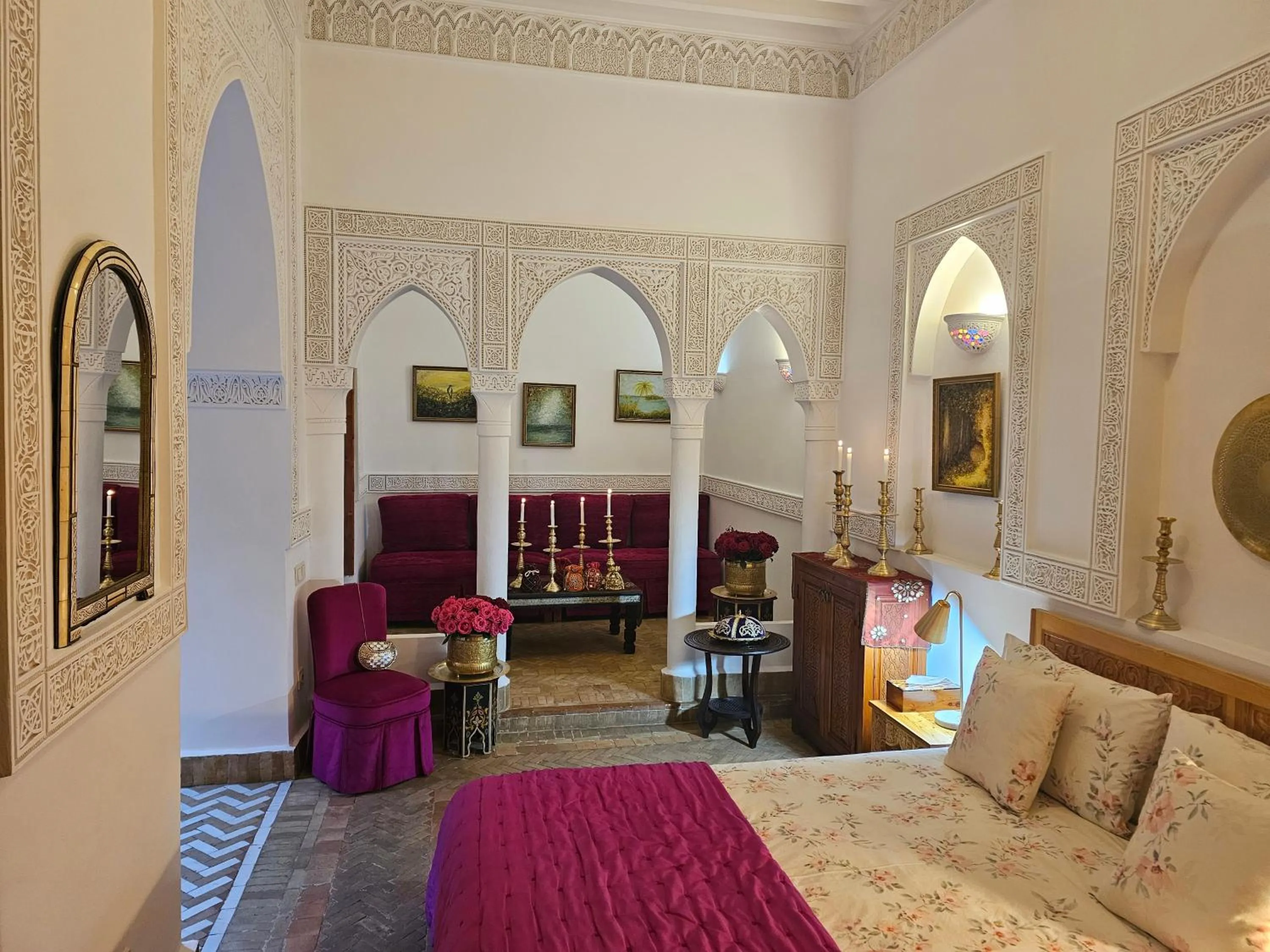 Bedroom, Bed in Riad Jnane d'Ô