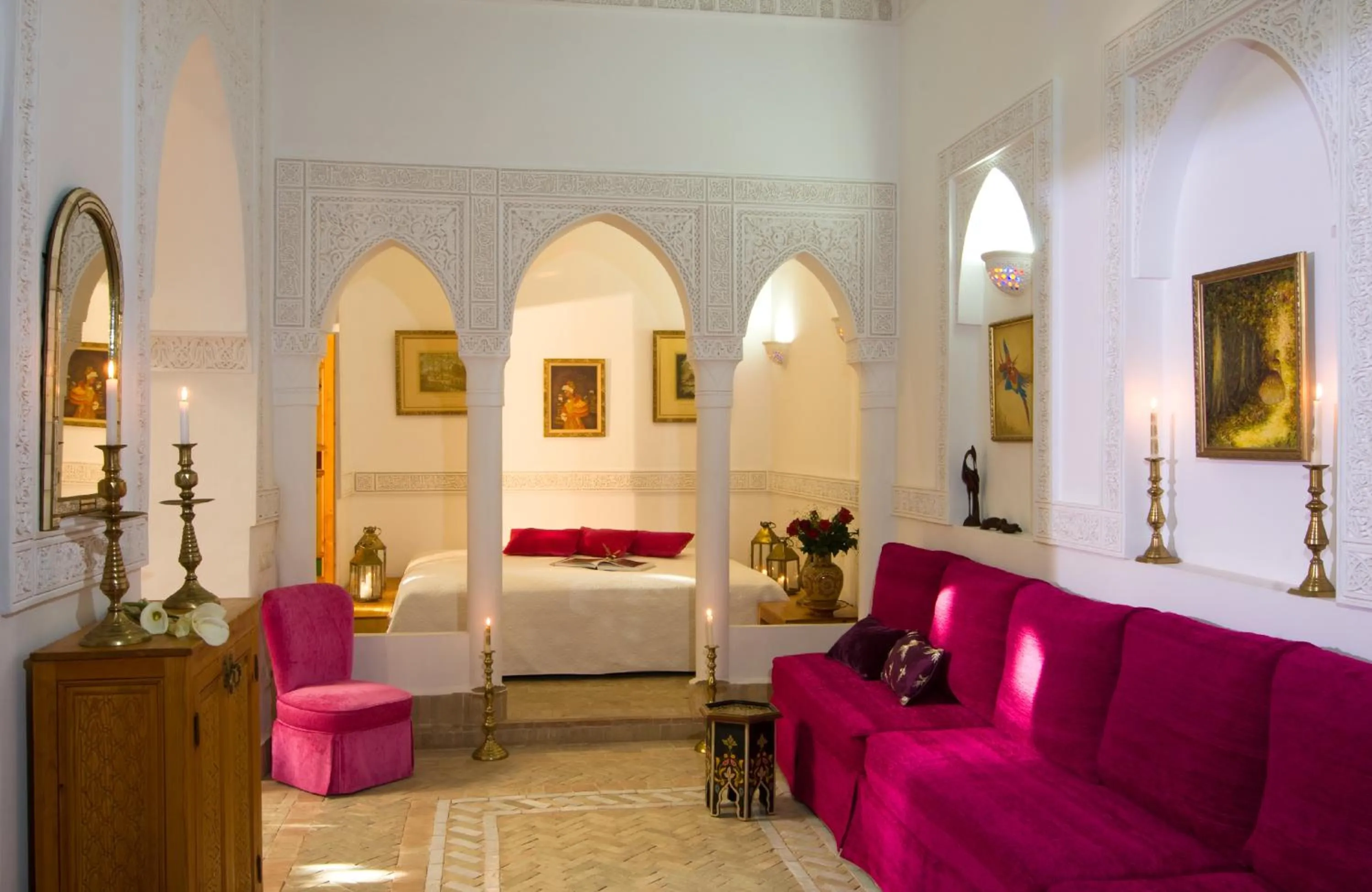 Photo of the whole room, Bed in Riad Jnane d'Ô