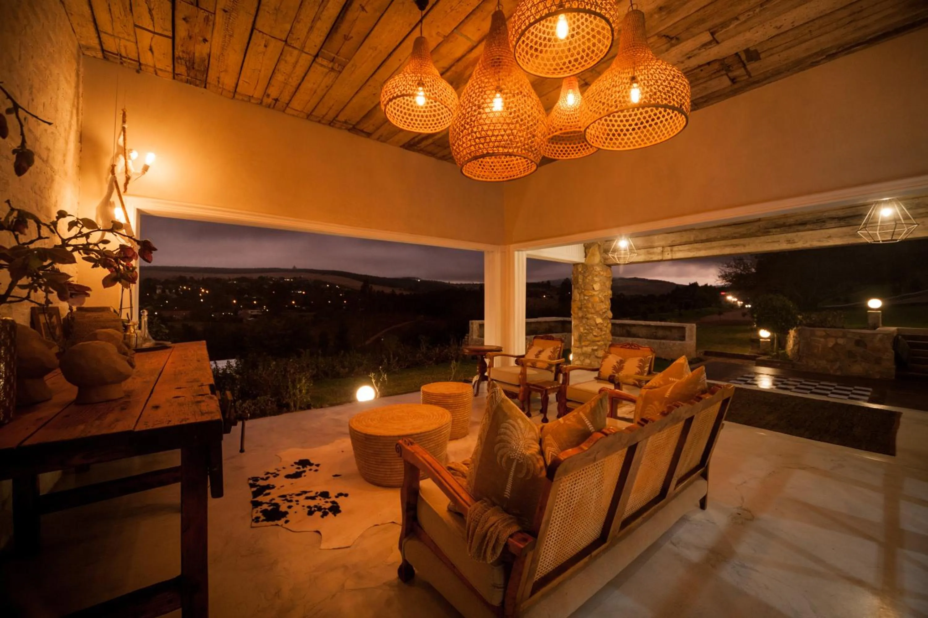 Night in Viewpoint Estate Accommodation