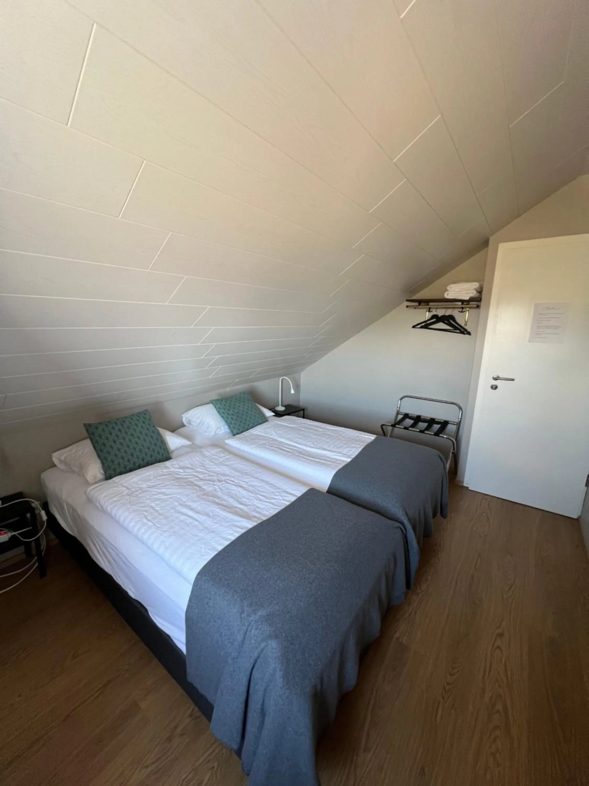 Bed in Sauðanes Guesthouse