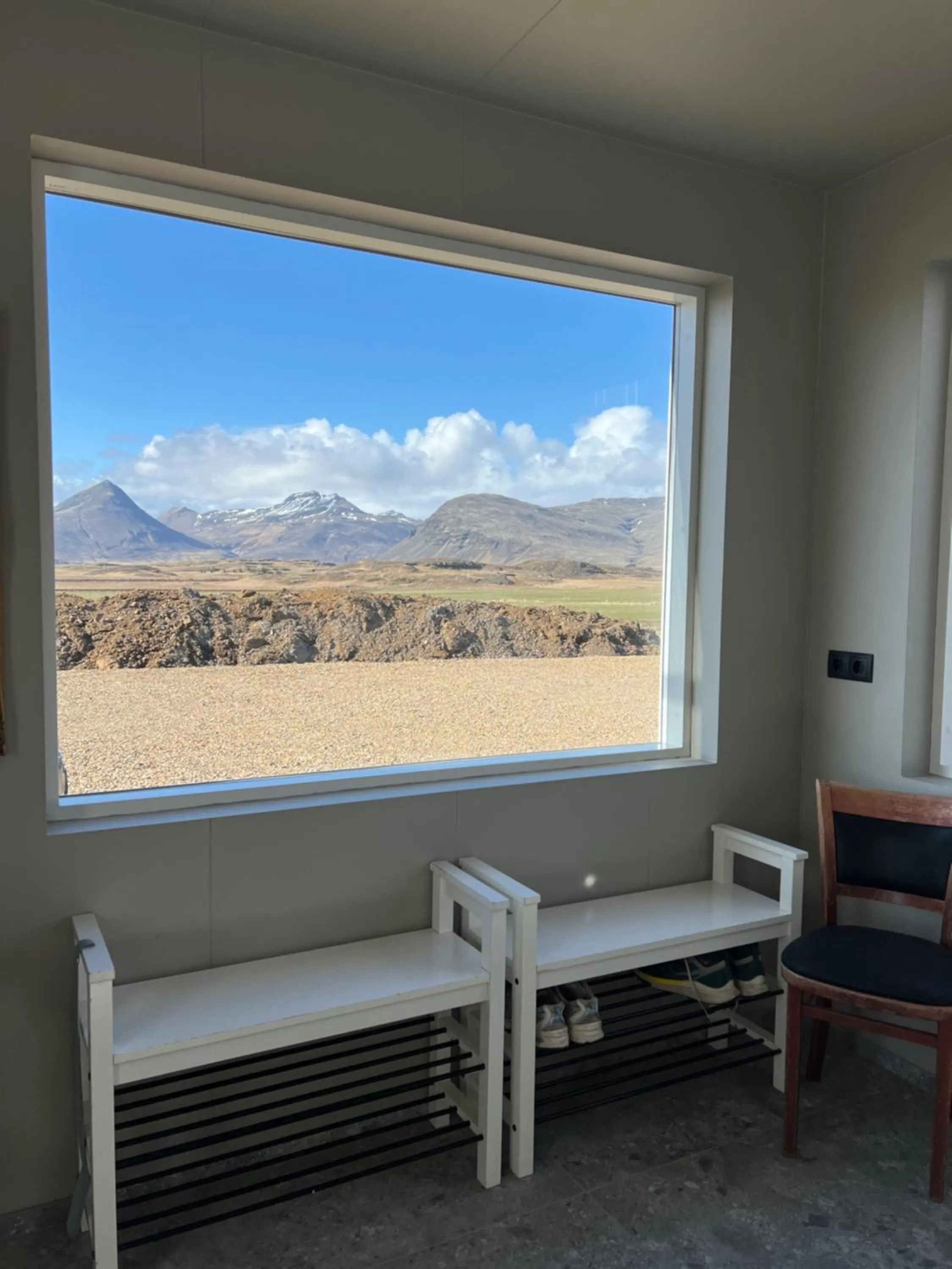 Facade/entrance in Sauðanes Guesthouse