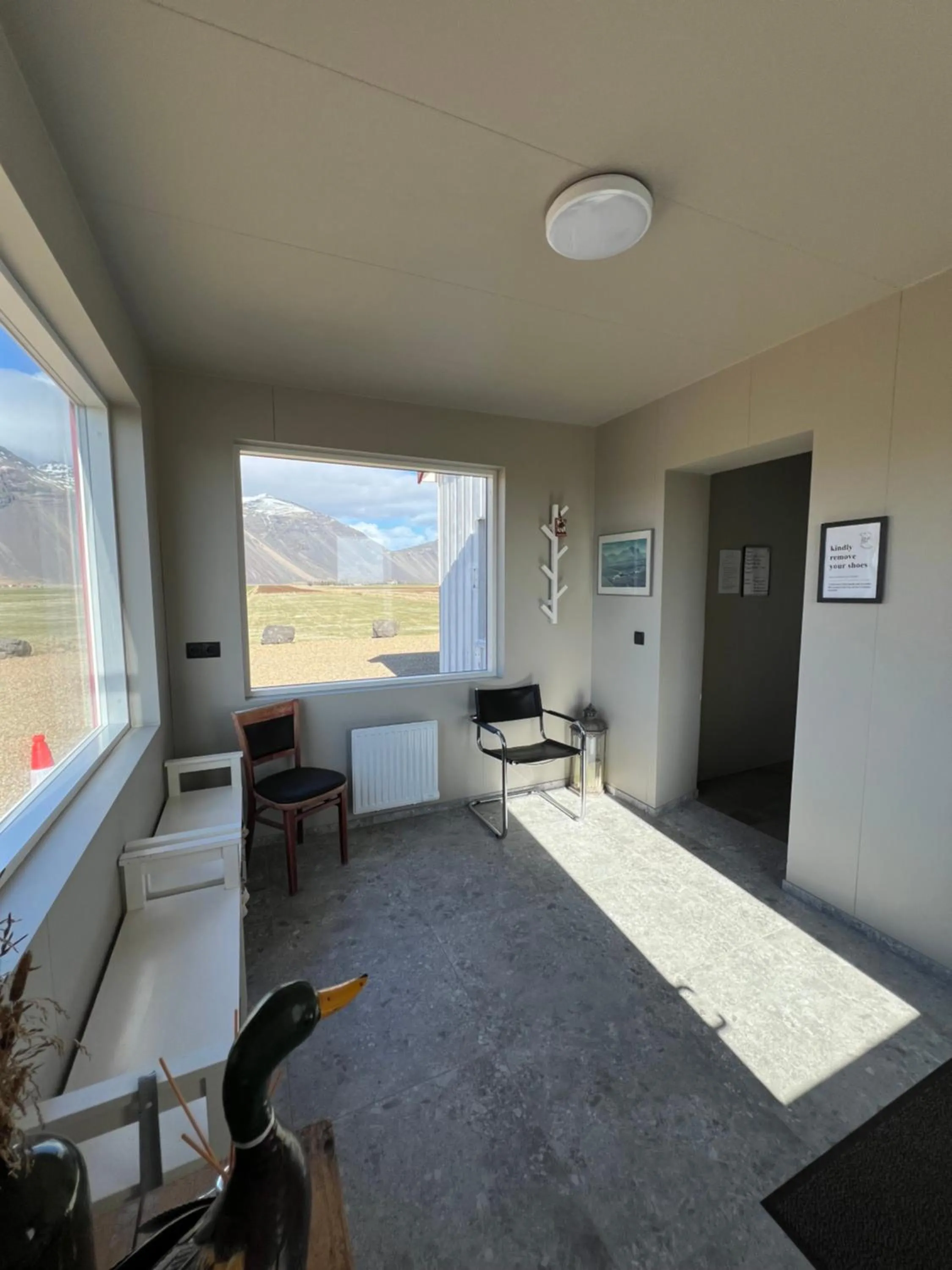 Facade/entrance in Sauðanes Guesthouse