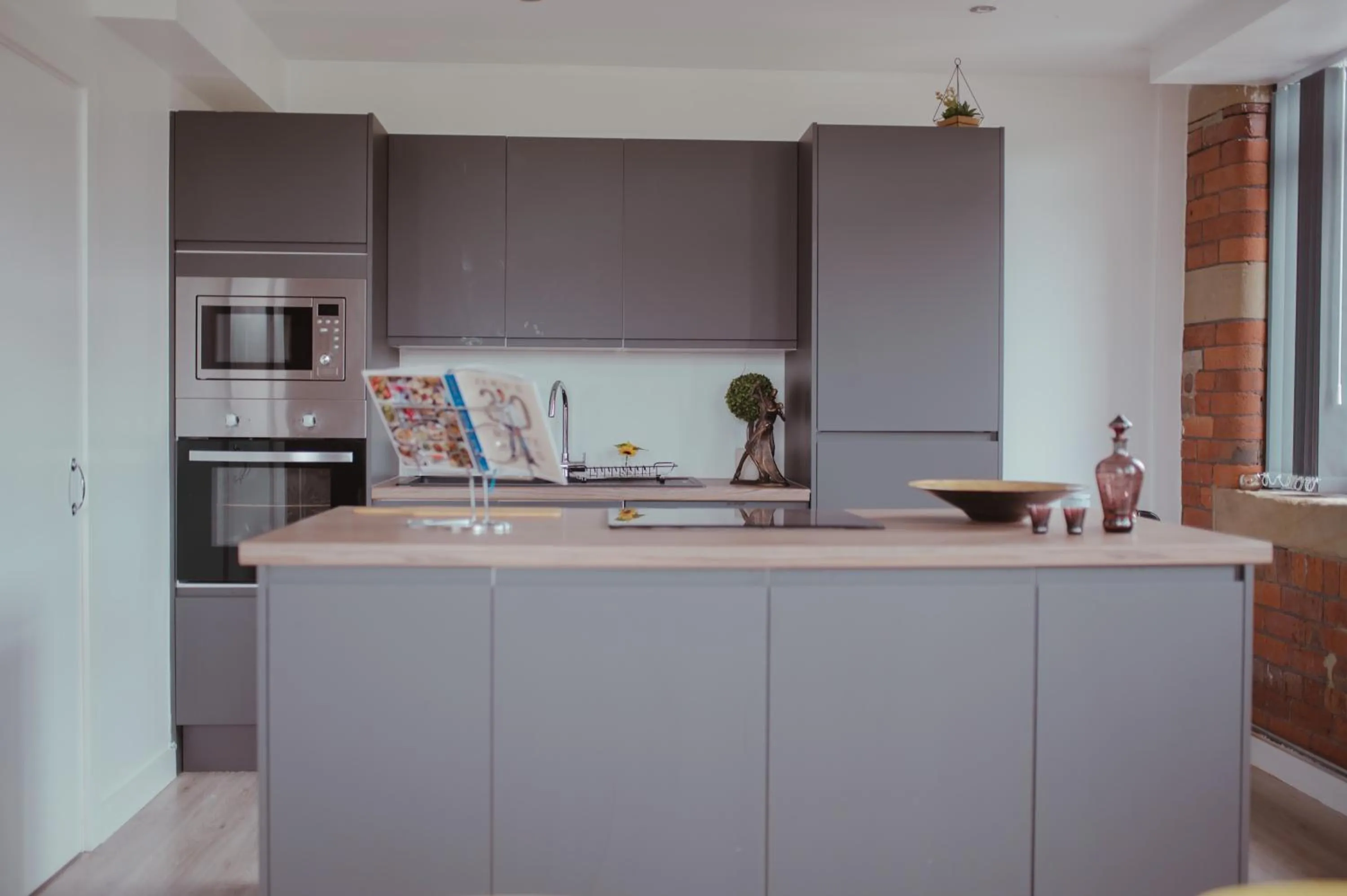 Kitchen or kitchenette in Bv Luxury Apartment Penthouse Conditioning House