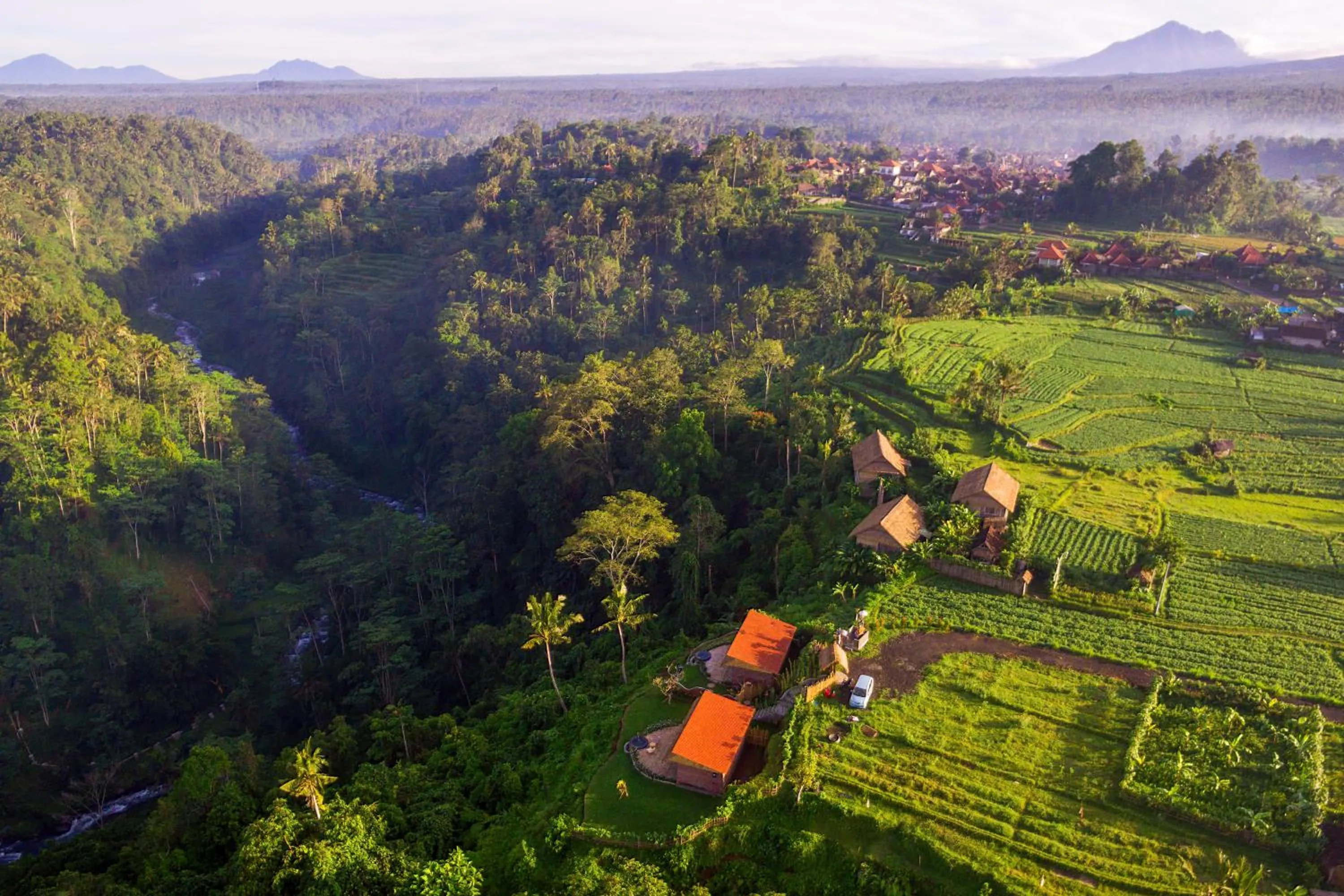 Bird's eye view in Shigar Livin Bali