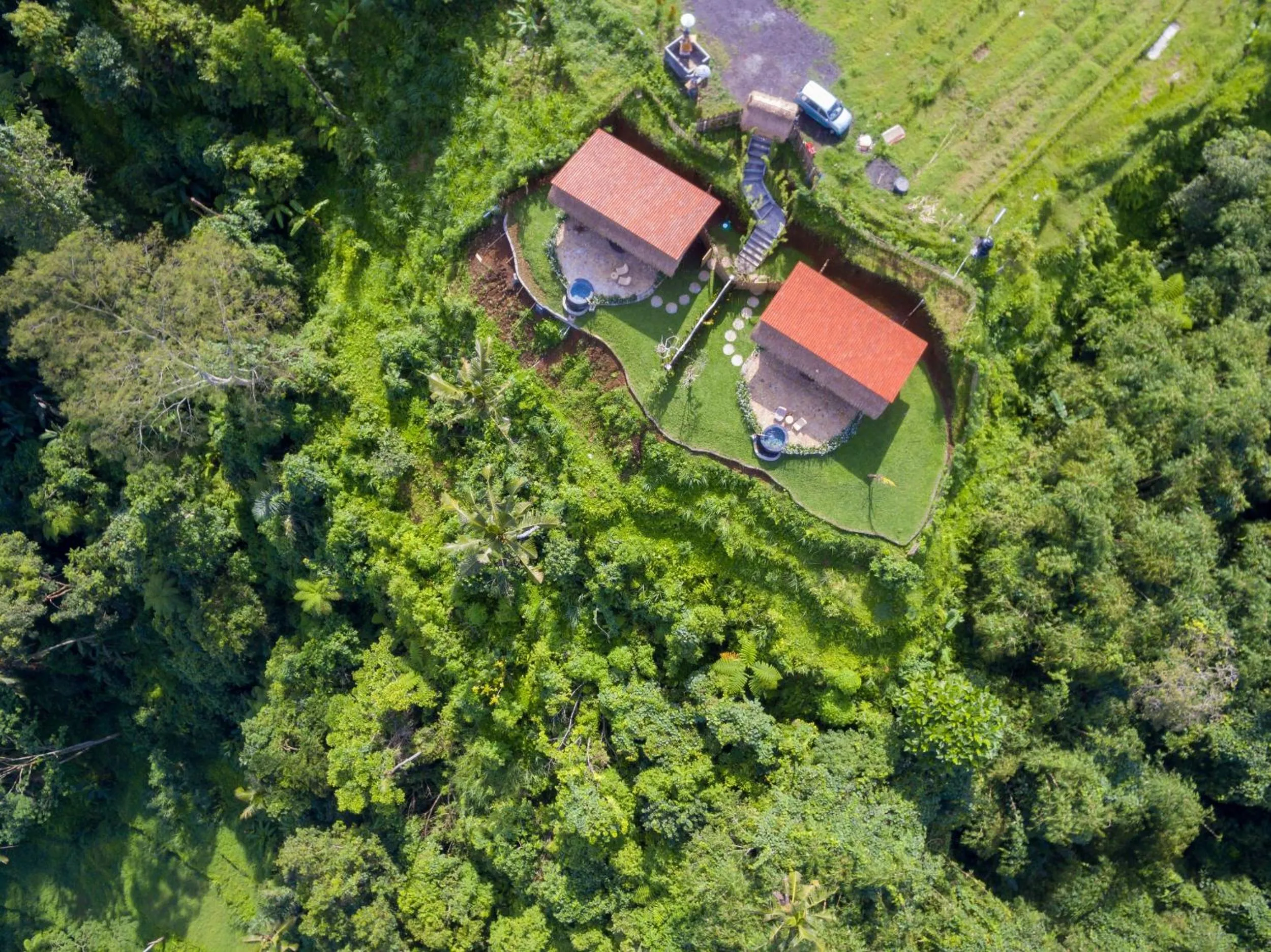 Bird's eye view in Shigar Livin Bali