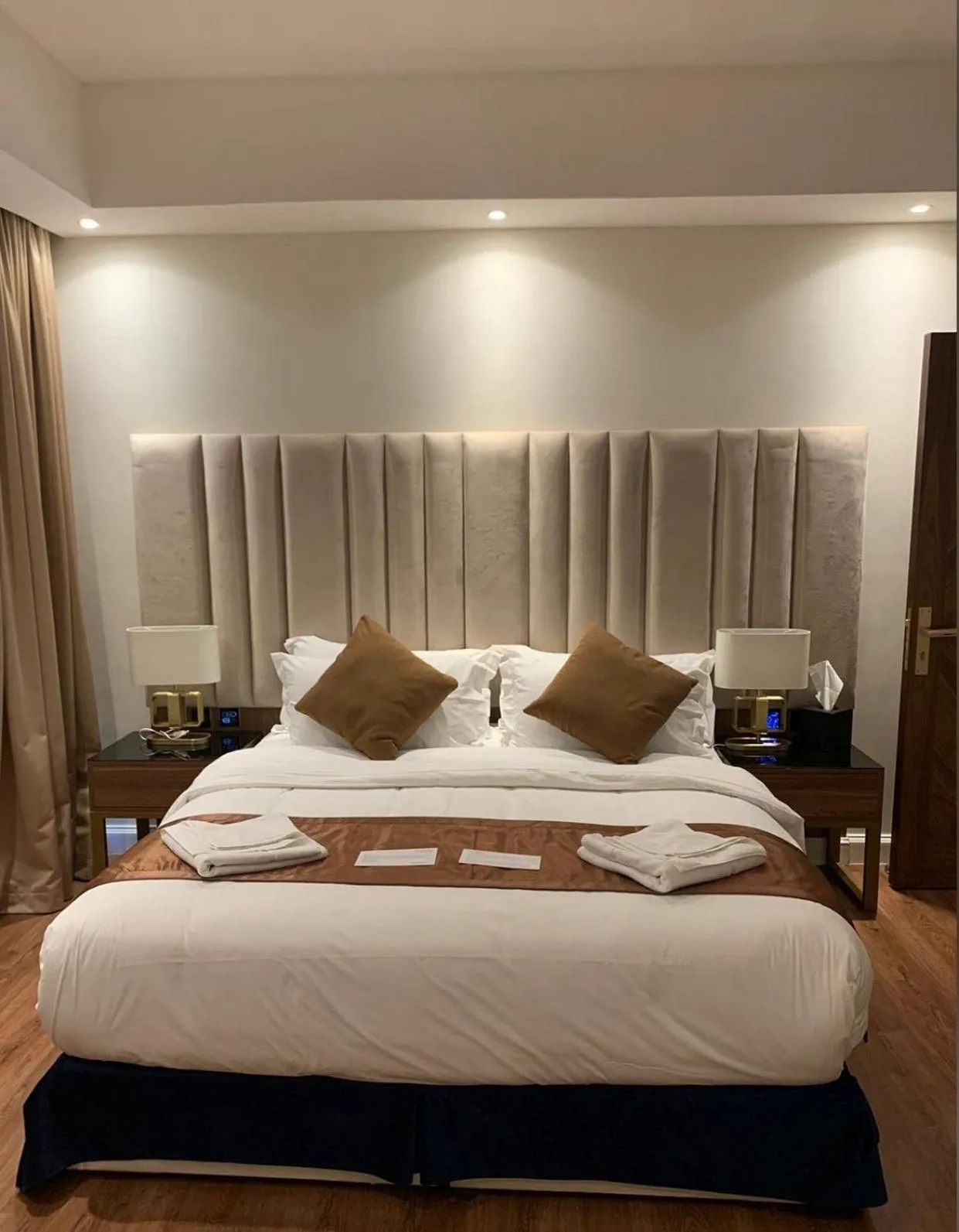 Bed in Smayah Residence Hotel - Riyadh Convention & Exhibition center