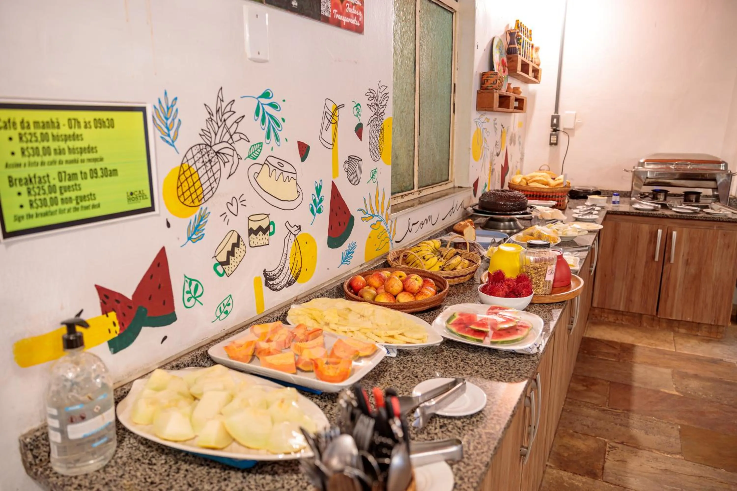 Food in Local Hostel Manaus