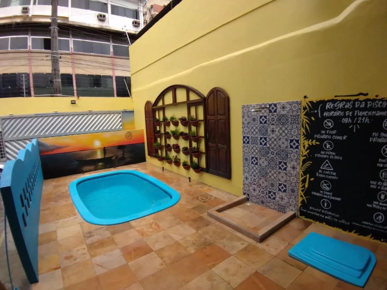 Swimming pool in Local Hostel Manaus