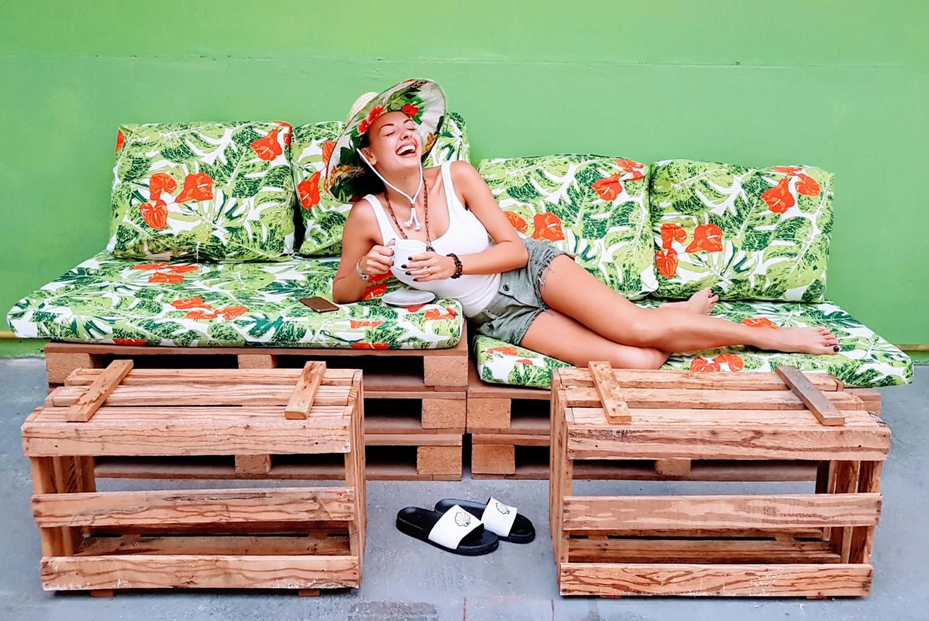 Seating area in Local Hostel Manaus