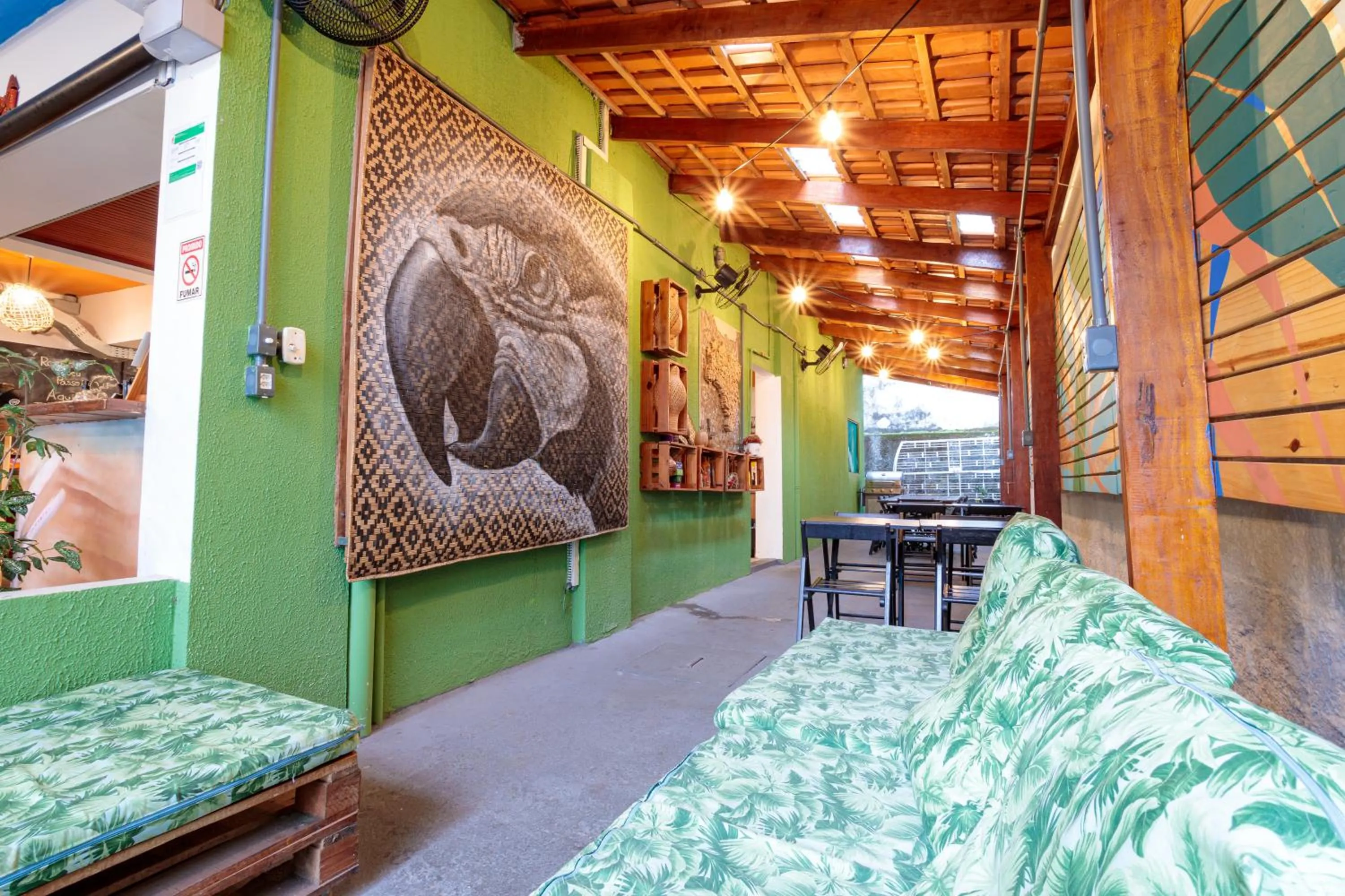 Living room, Bed in Local Hostel Manaus
