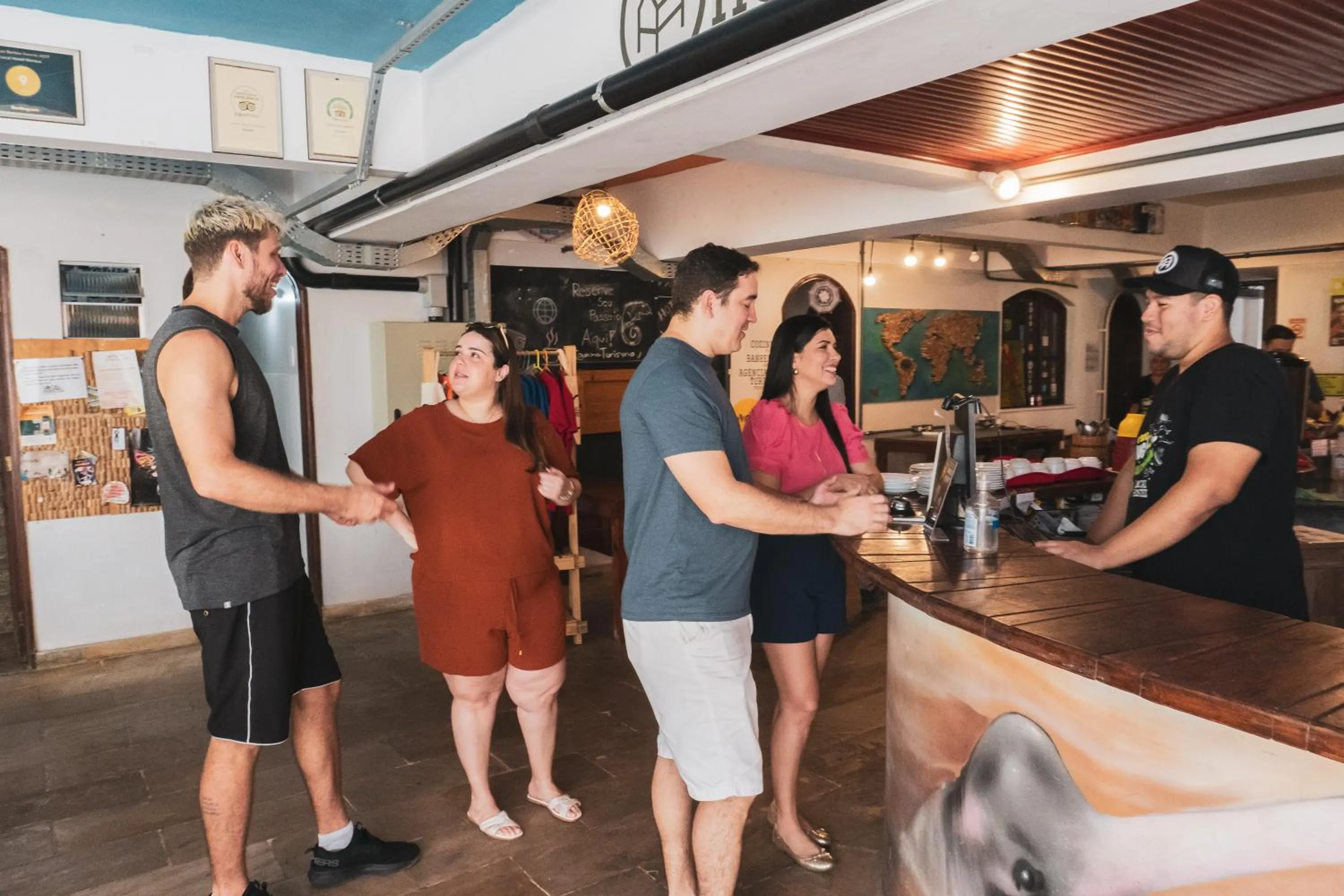 Lobby or reception in Local Hostel Manaus