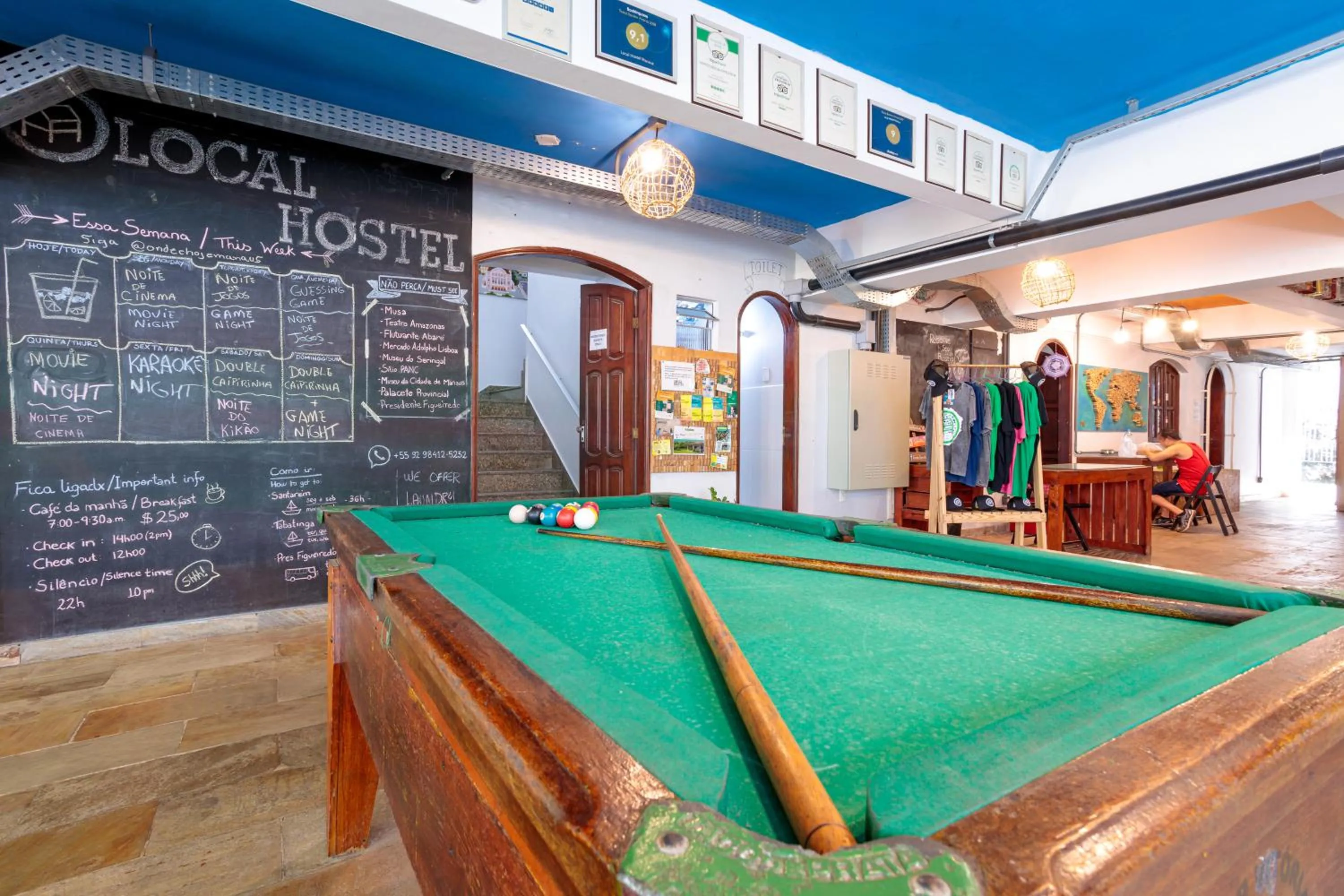 Billiard in Local Hostel Manaus