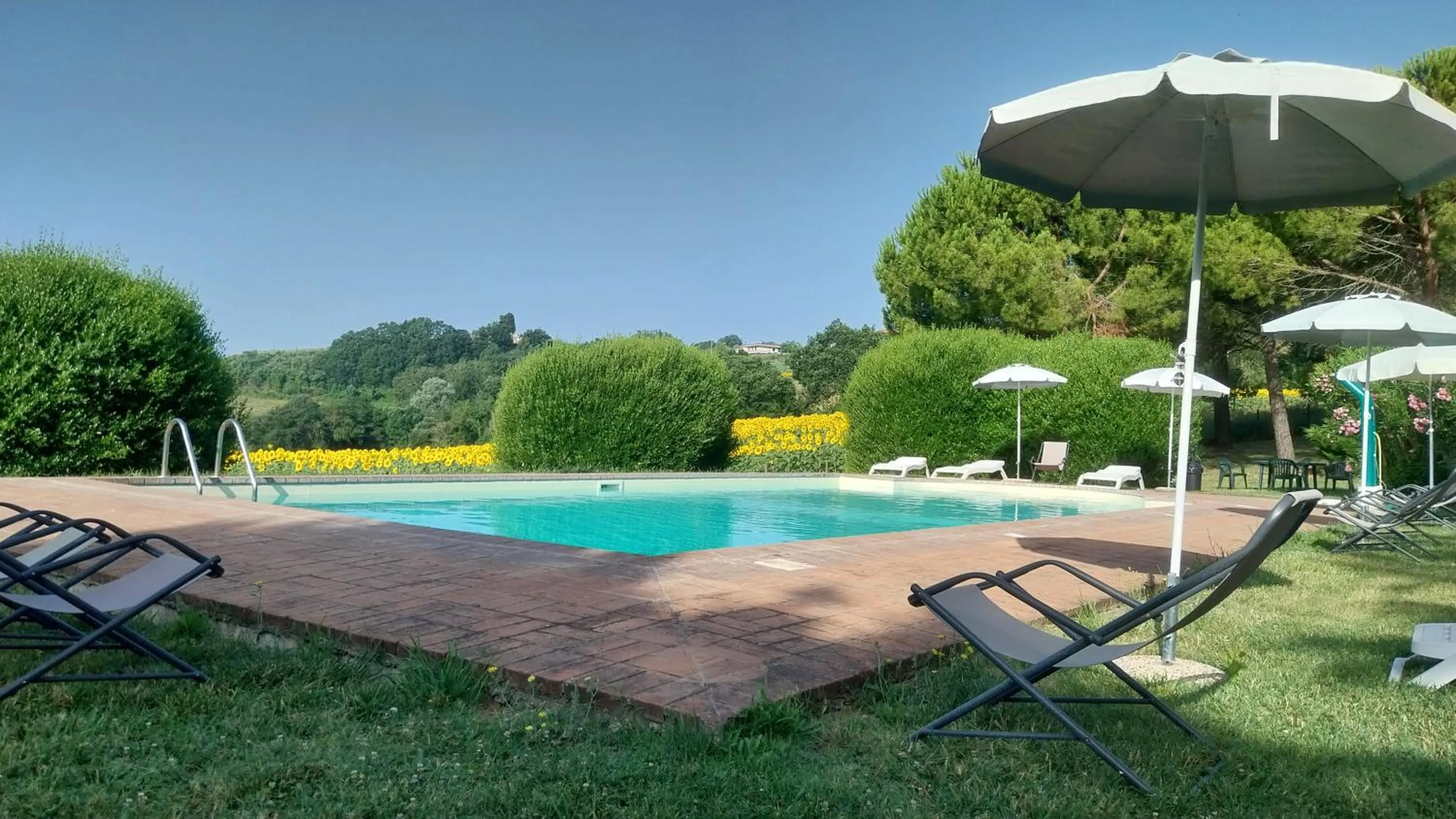 Pool view in Il Borghetto