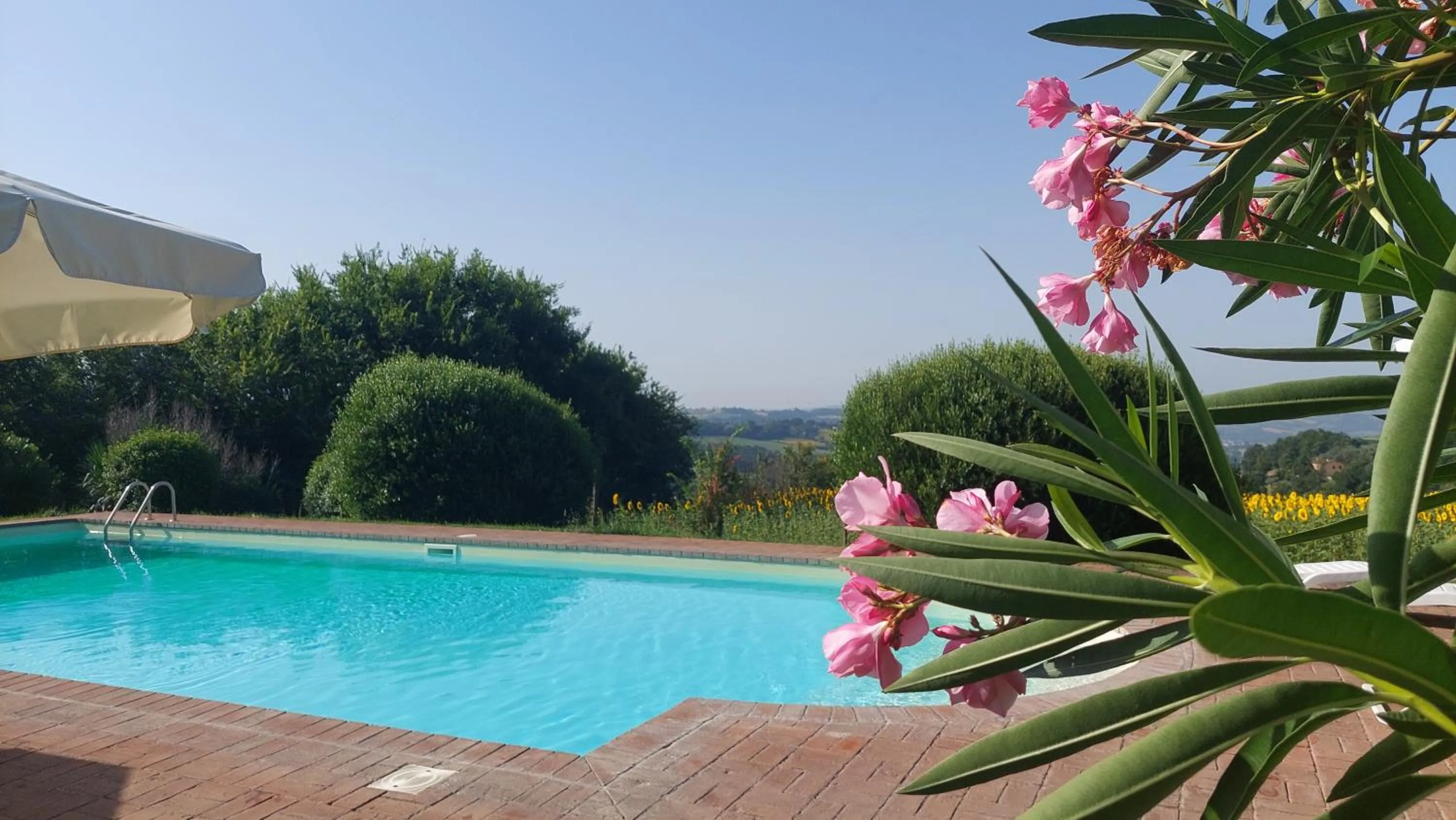 Pool view in Il Borghetto