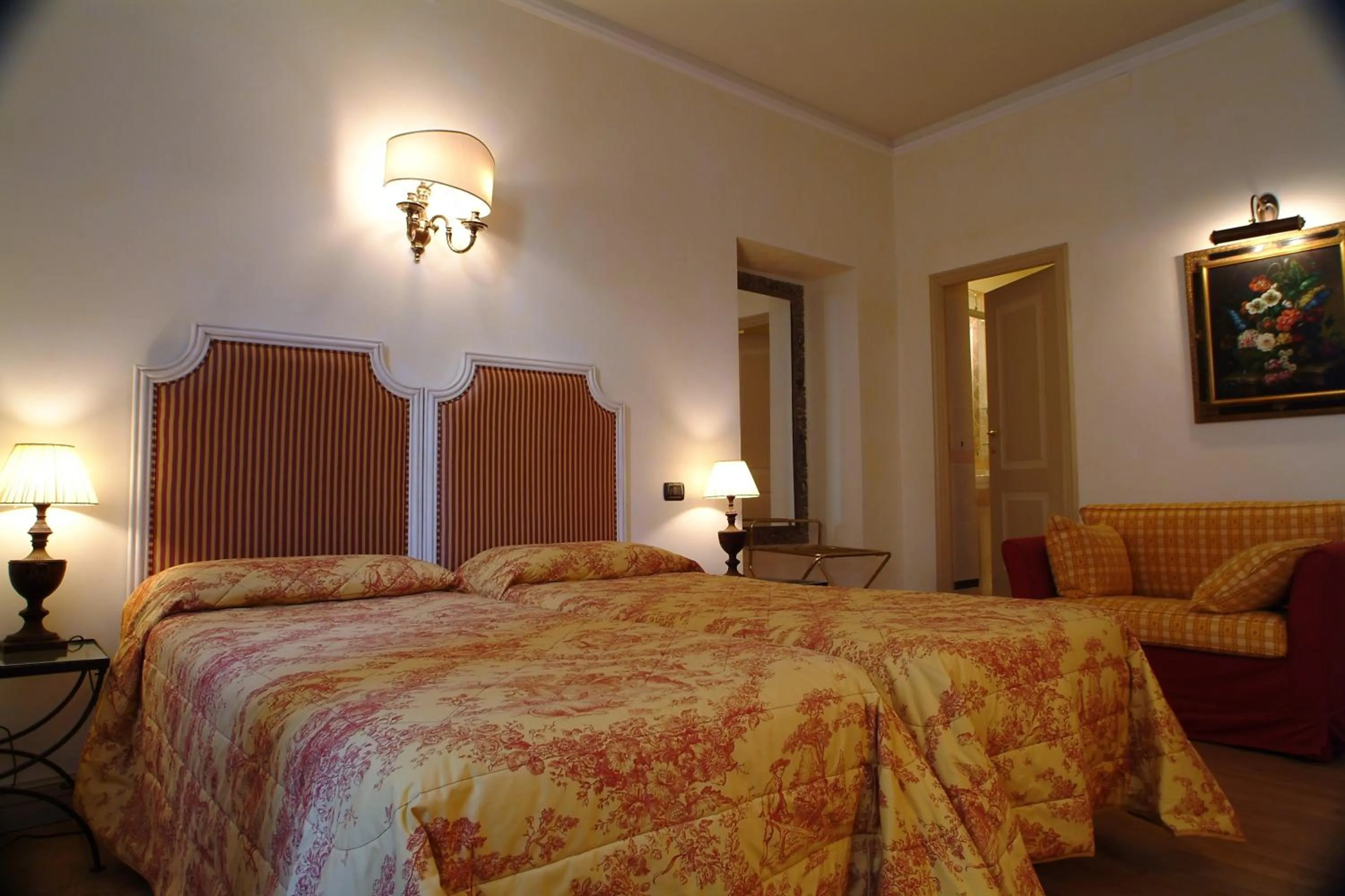 Decorative detail, Bed in Hotel Posta