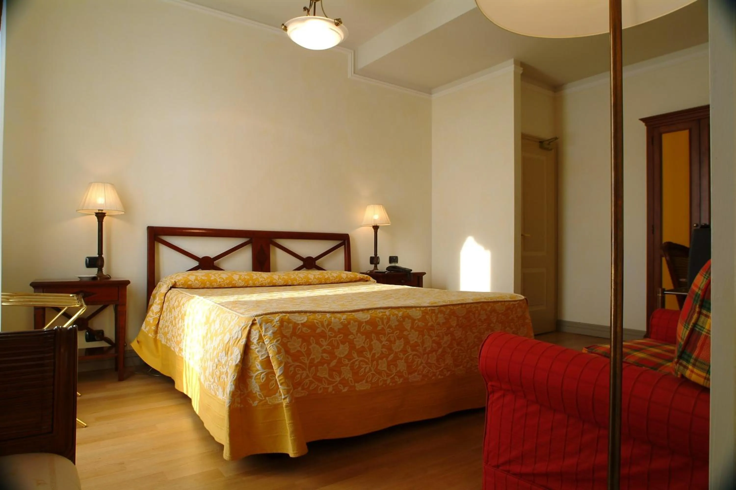 Decorative detail, Bed in Hotel Posta